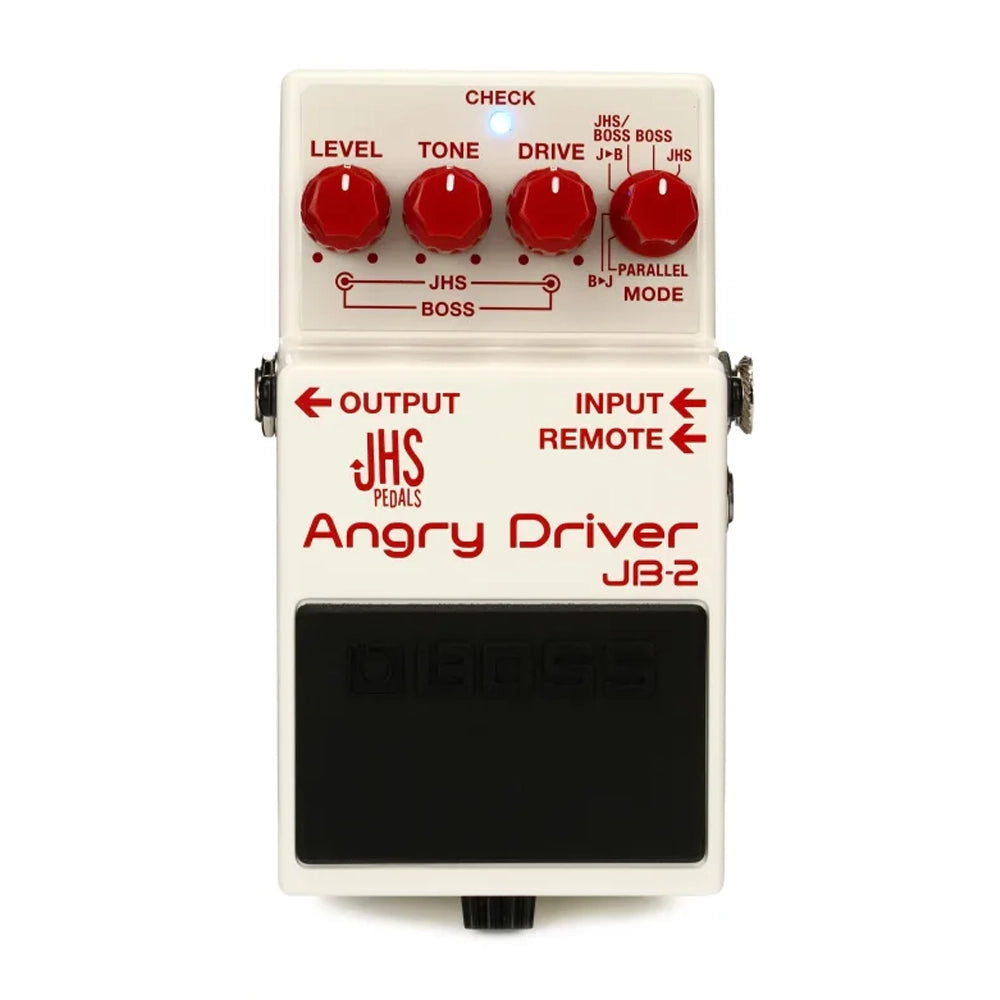 Boss JB-2 Angry Driver Overdrive Guitar Effects Pedal - Professional Dual Overdrive for Electric Guitar, Bass & Studio Recording