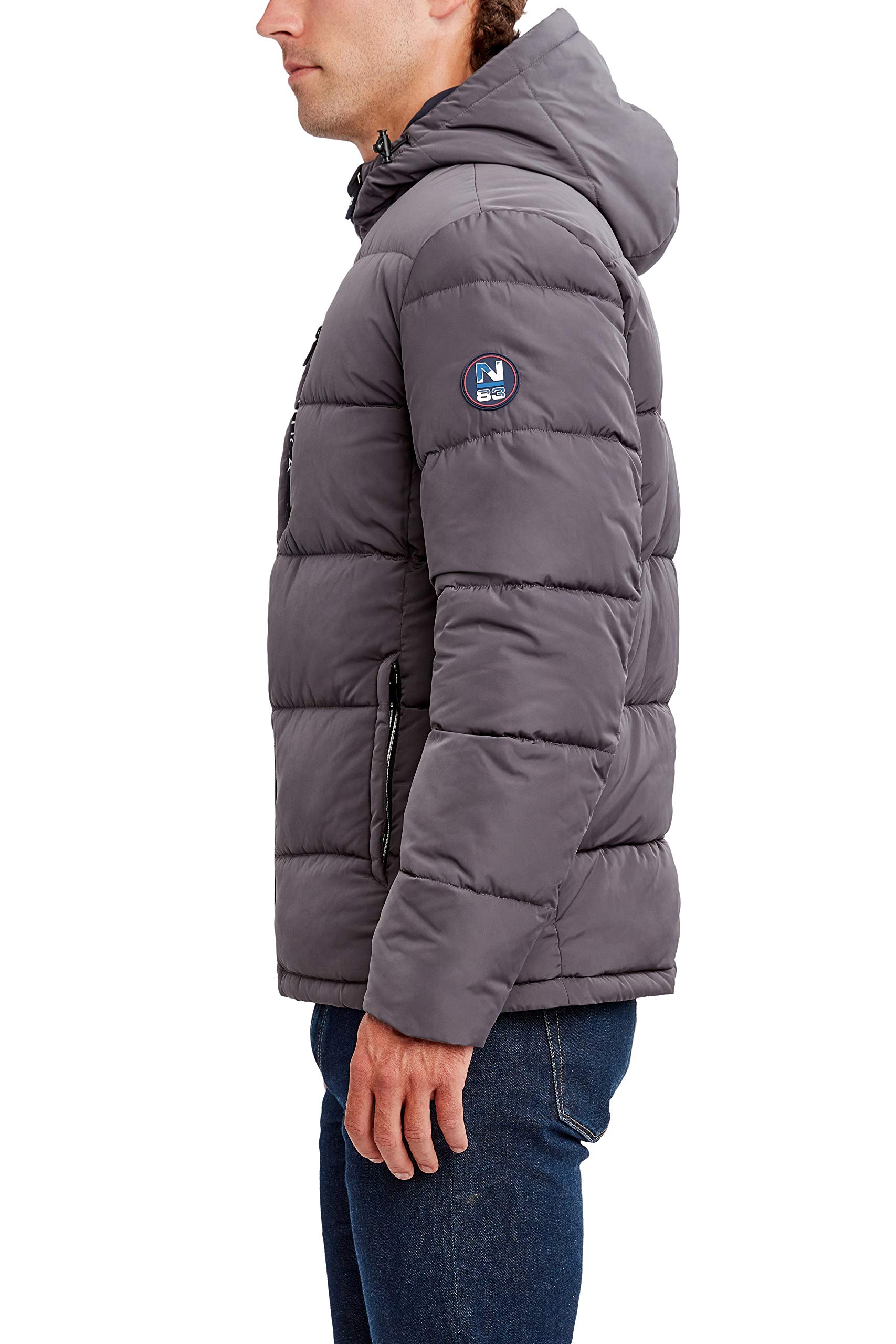 Nautica Men's Waterproof Windproof Hooded Parka Jacket - Winter Coat for Outdoor Activities, Hiking & Casual Wear