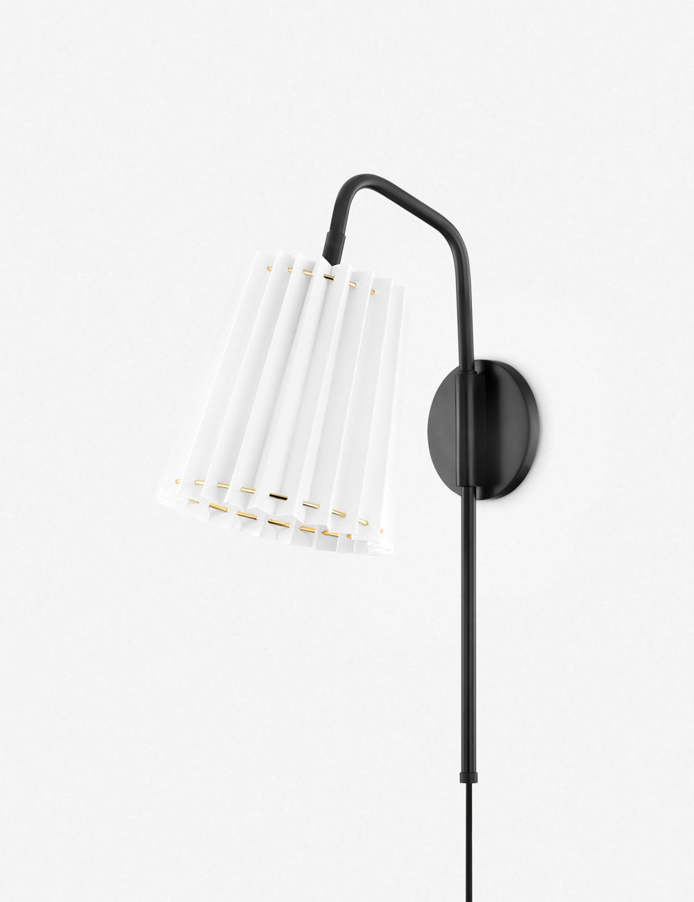 Cosette Plug In Wall Sconce - Modern Plug-in Light Fixture for Bedroom, Living Room & Hallway Lighting