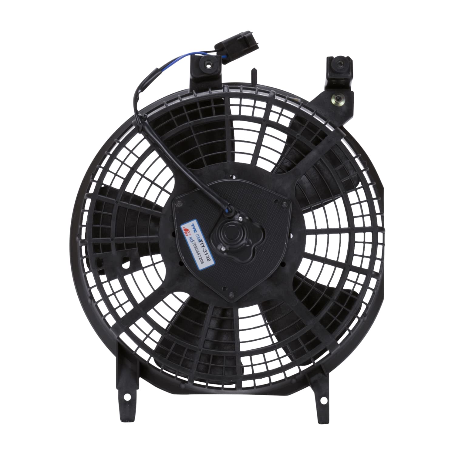 TYC A/C Condenser Fan Assembly 610150 - Replacement Part for Car Air Conditioning System - Perfect for DIY Auto Repair & Cooling System Maintenance