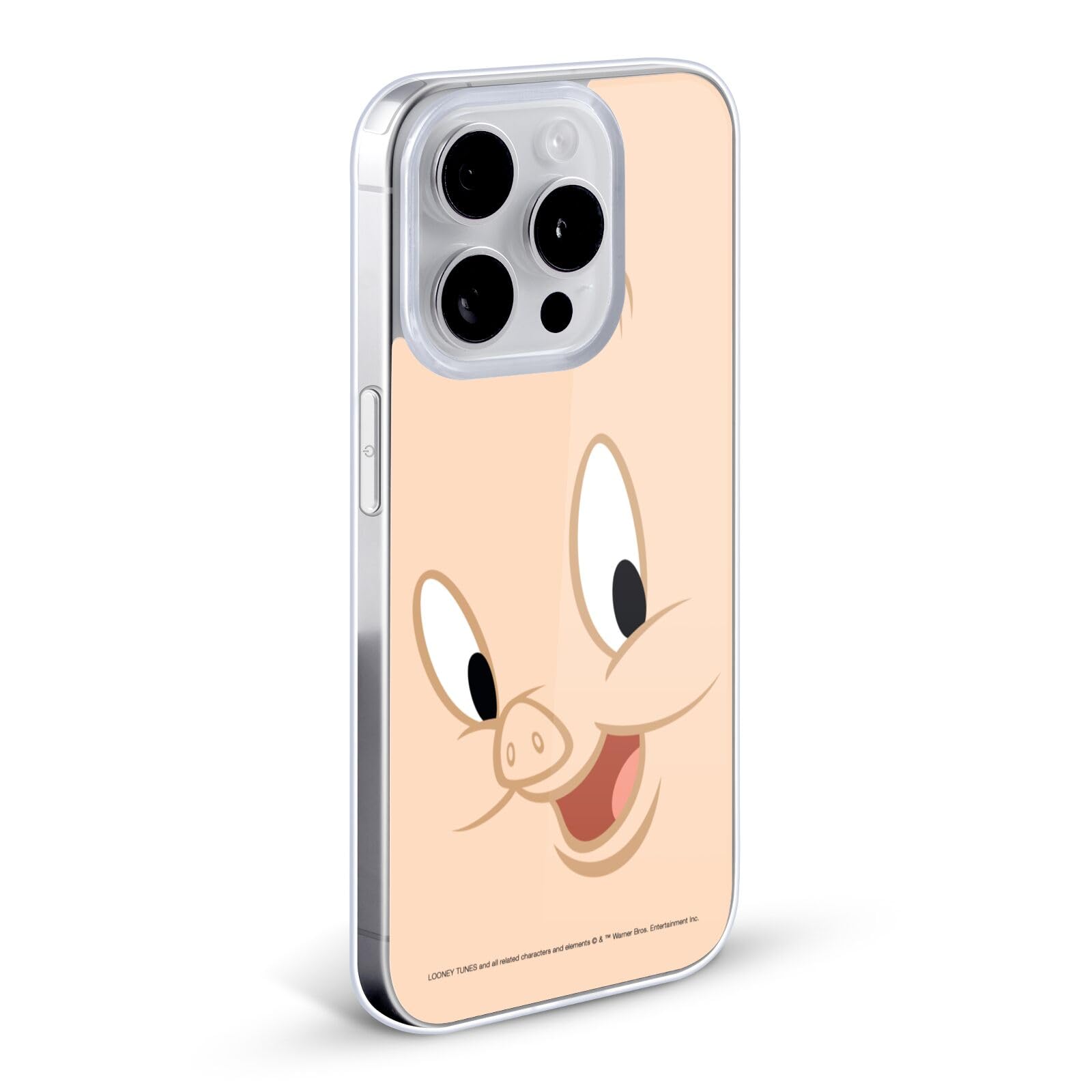 Head Case Designs Looney Tunes Porky Pig iPhone 12 Case - Officially Licensed Soft Gel Full Face Cover for Apple iPhone 12 & 12 Pro - Perfect for Fans, Gifts, and Everyday Protection