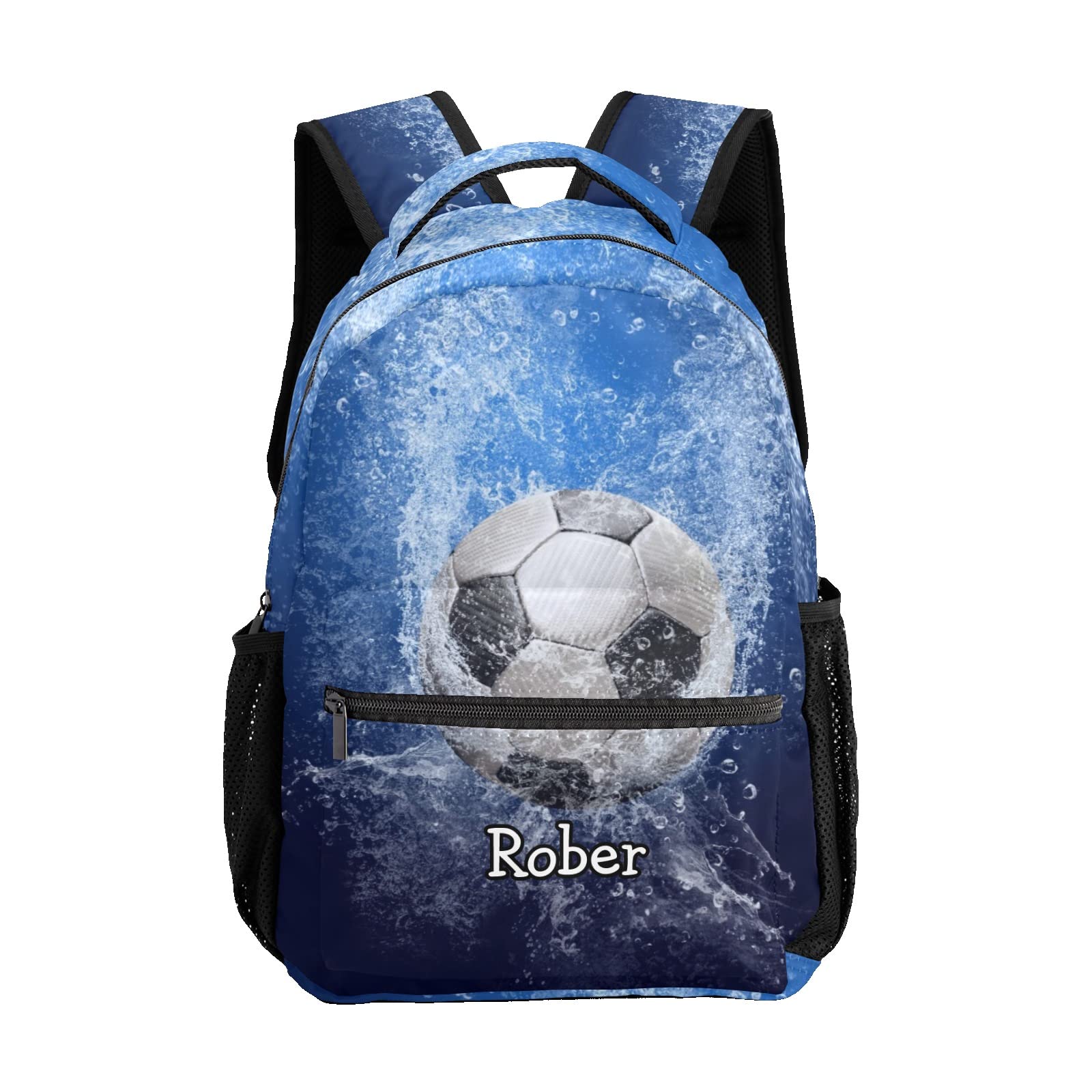 Waterproof Soccer Ball Backpack - Lightweight Travel Shoulder Bag with Custom Name Text - Perfect for Beach, Pool, Gym & Outdoor Activities