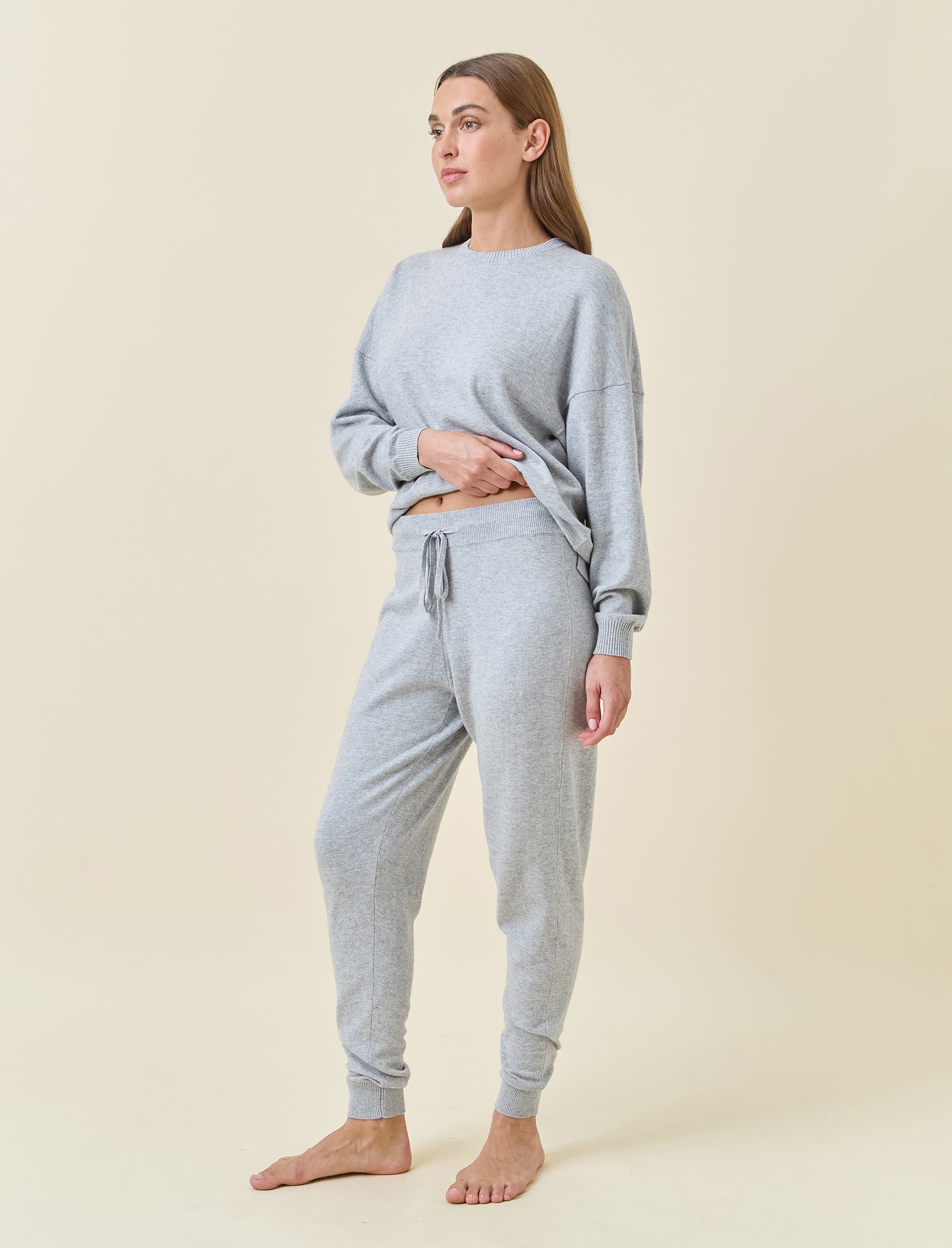 Premium Cotton Cashmere Jogger Pants for Women - Soft & Comfortable Lounge Pants for Home, Yoga, Travel & Casual Wear