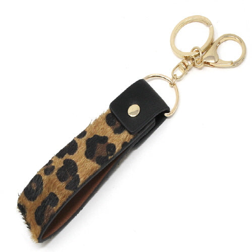 Premium Brown Leopard Keychain - Stylish and Durable Key Holder for Women & Men - Perfect for Everyday Use, Gifts, and Travel Accessories