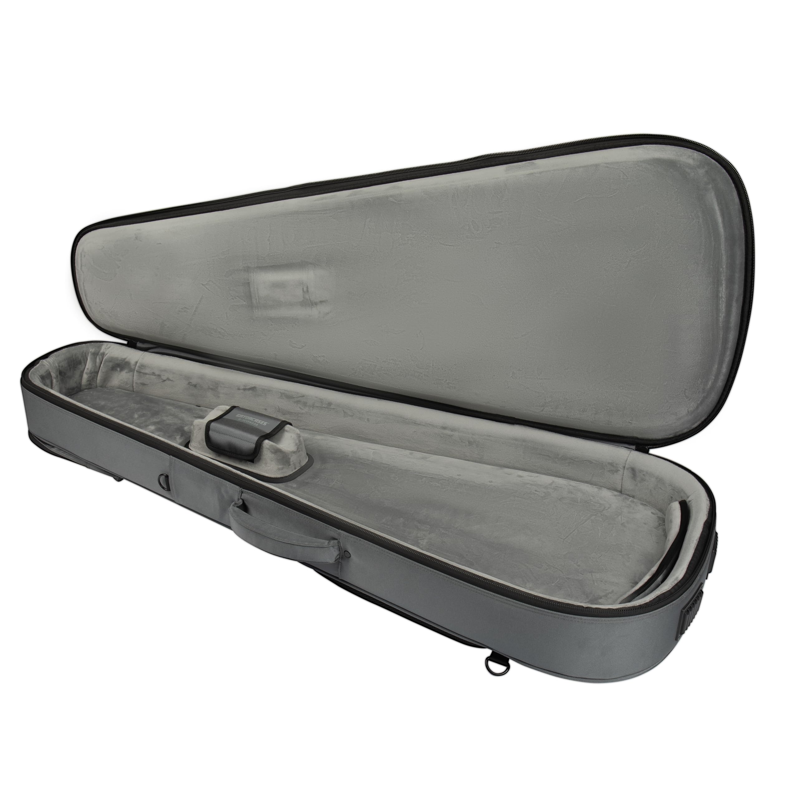 Gator G-ICON335-GRY ICON Series Premium Weatherproof Gig Bag for 335-Style Guitars - TSA Lock Compatible, Durable Zipper Pulls, Grey | Perfect for Travel, Gigging & Music Storage