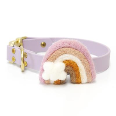 Vibrant Rainbow Dog Collar with Adjustable Buckle - 4 Color Options for Small, Medium & Large Dogs - Perfect for Daily Walks, Pet Photos & Outdoor Adventures