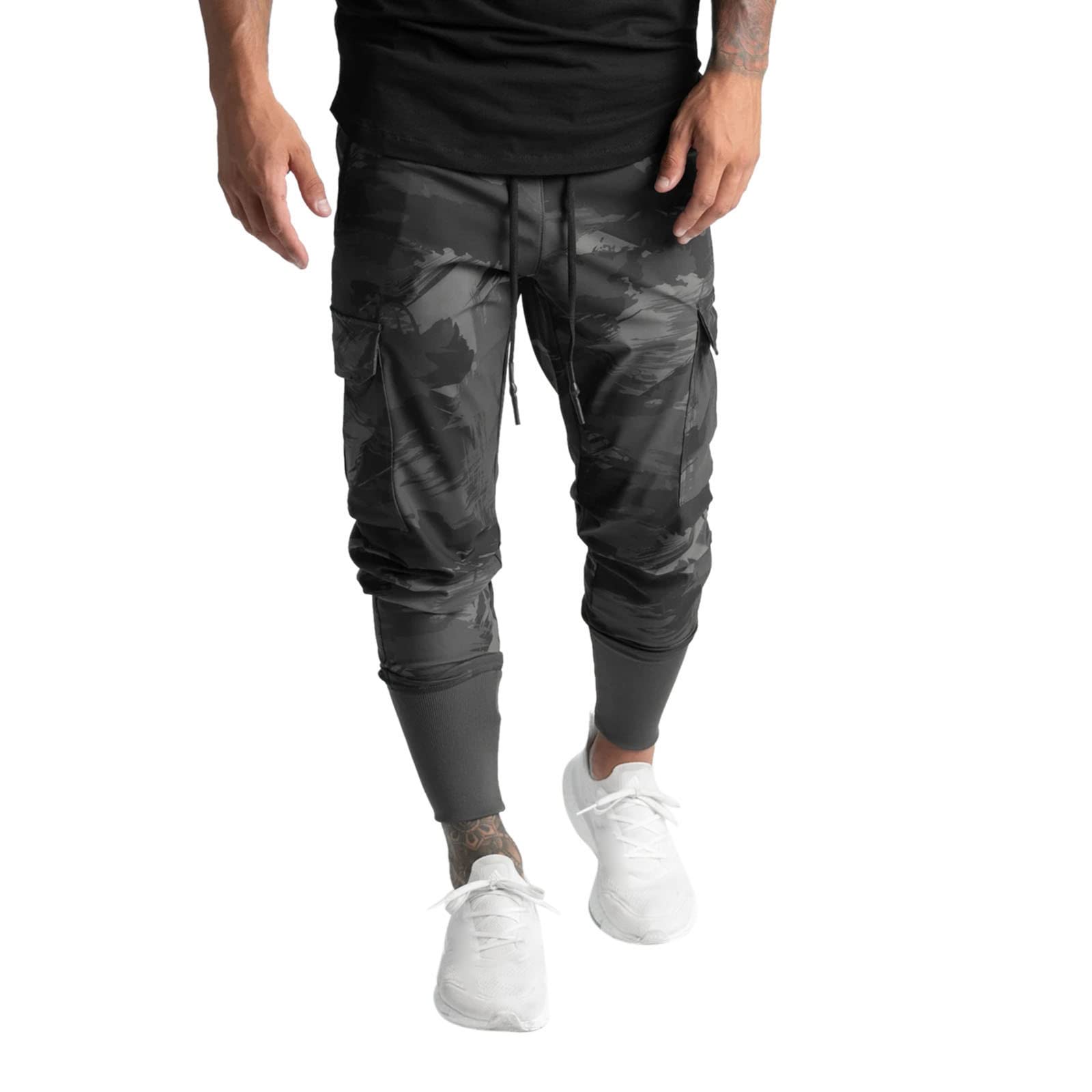 luKADSAS Men's Camouflage Running Pants - Lightweight Sweatpants for Youth, Fitness & Summer Workouts | Trendy Casual Joggers for Gym, Outdoor & Daily Wear