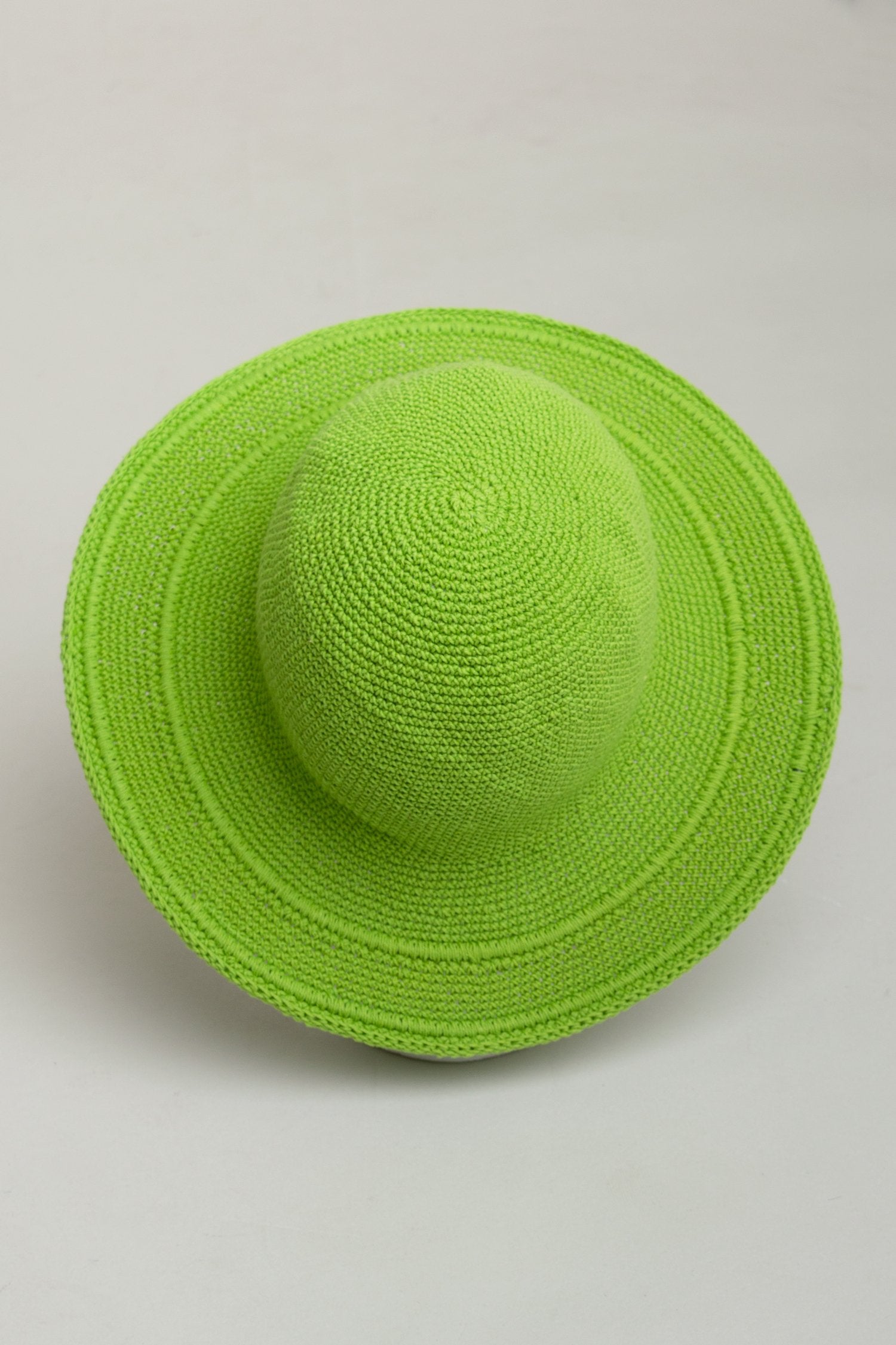 Stylish Lime Green Cotton Hat for Men & Women - Breathable & Comfortable Summer Sun Hat for Outdoor Activities, Beach, Hiking, and Travel