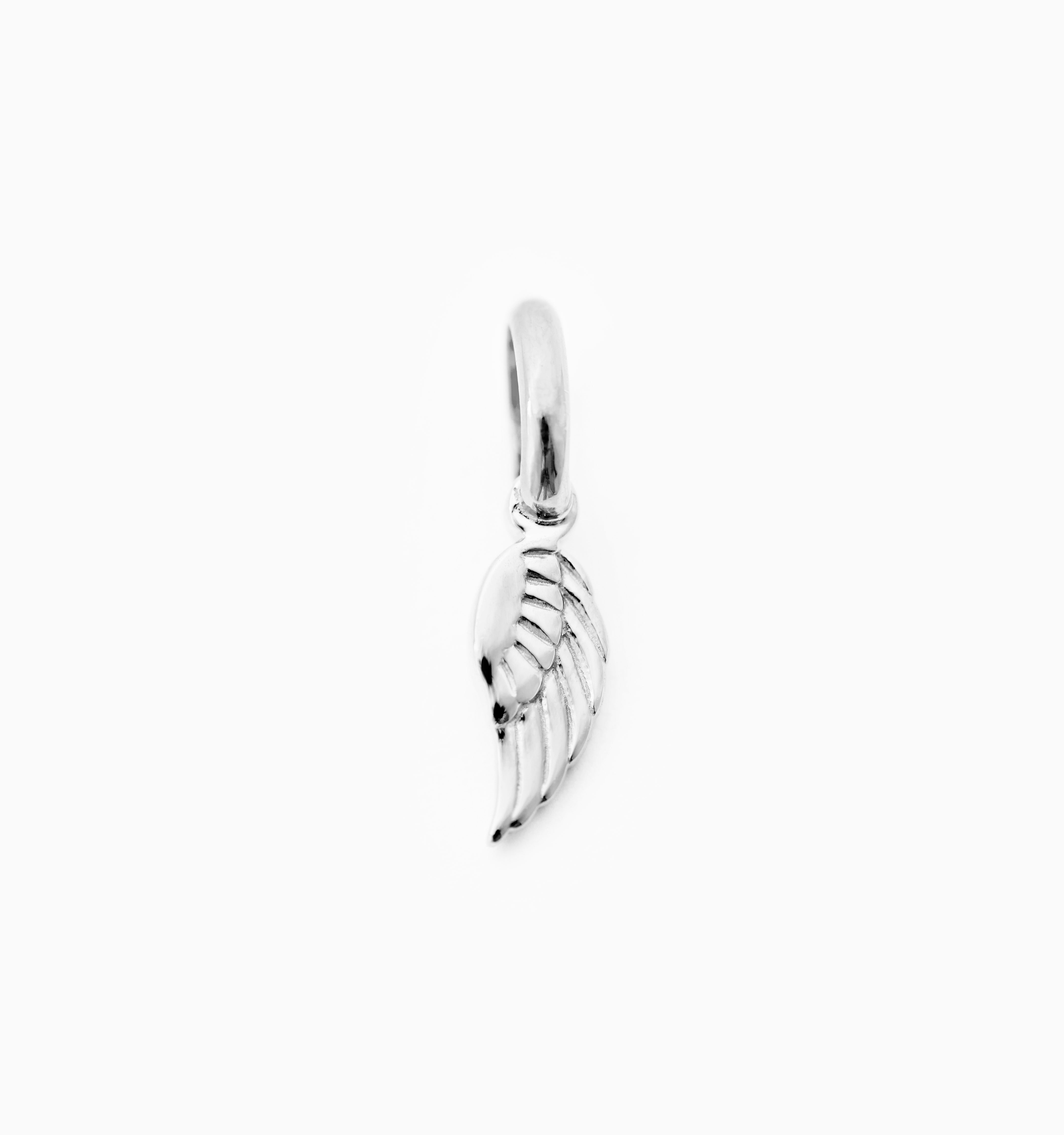 Angel Wing Charm Pendant Necklace - Sterling Silver or Gold Plated - Perfect for Gifts, Everyday Wear & Special Occasions