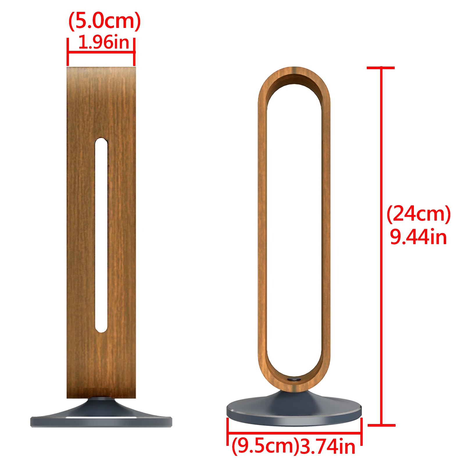 Geekria Premium Walnut Wooden & Aluminum Alloy Headphone Stand - Heavy Base Over-Ear Headphones Holder for Sony, Bose, Shure, Jabra, JBL - Perfect for Gaming Setups & Office Desk Organization