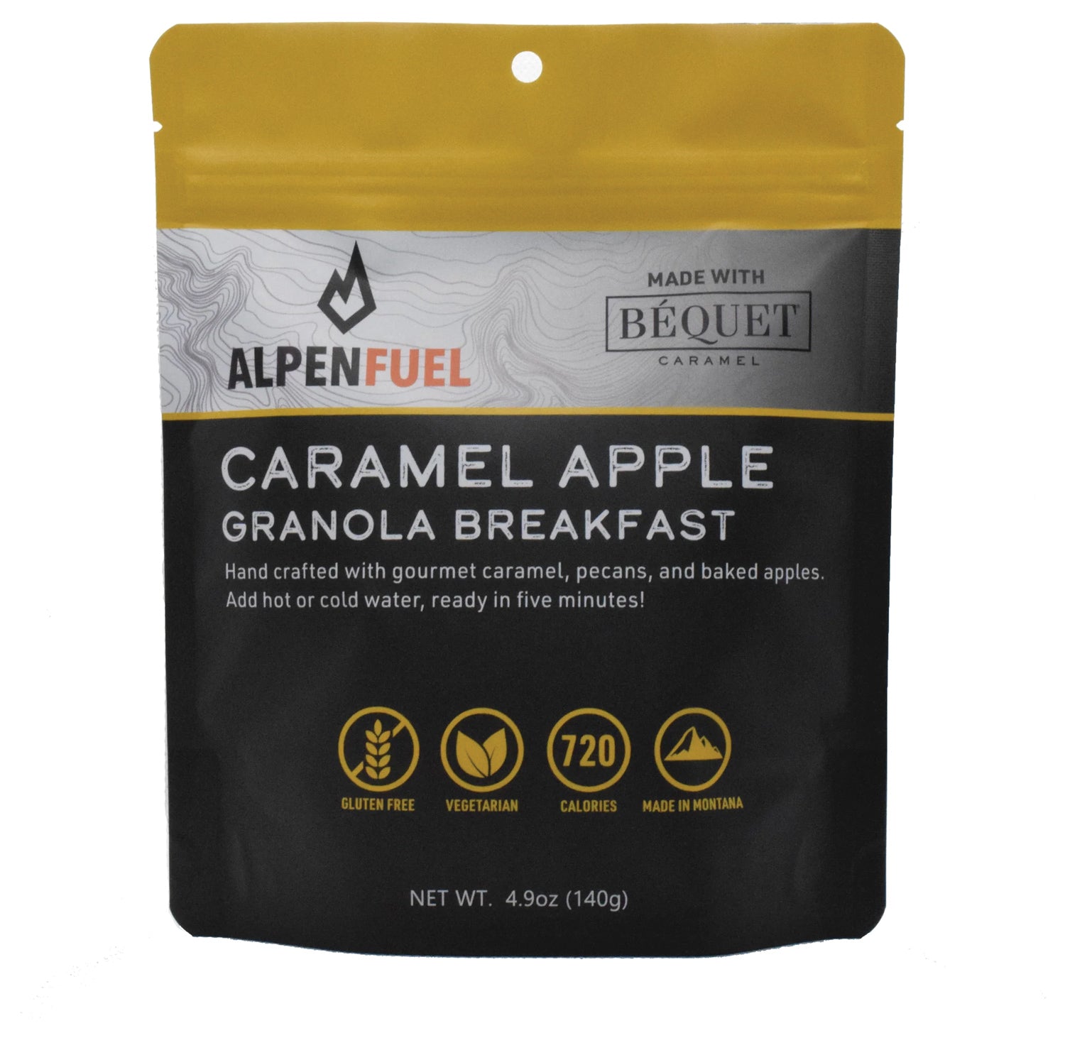 Alpen Fuel Caramel Apple Breakfast Granola - High Protein & Energy Granola Bars for Hiking, Camping & On-the-Go Snacks | Gluten-Free & Vegan Friendly
