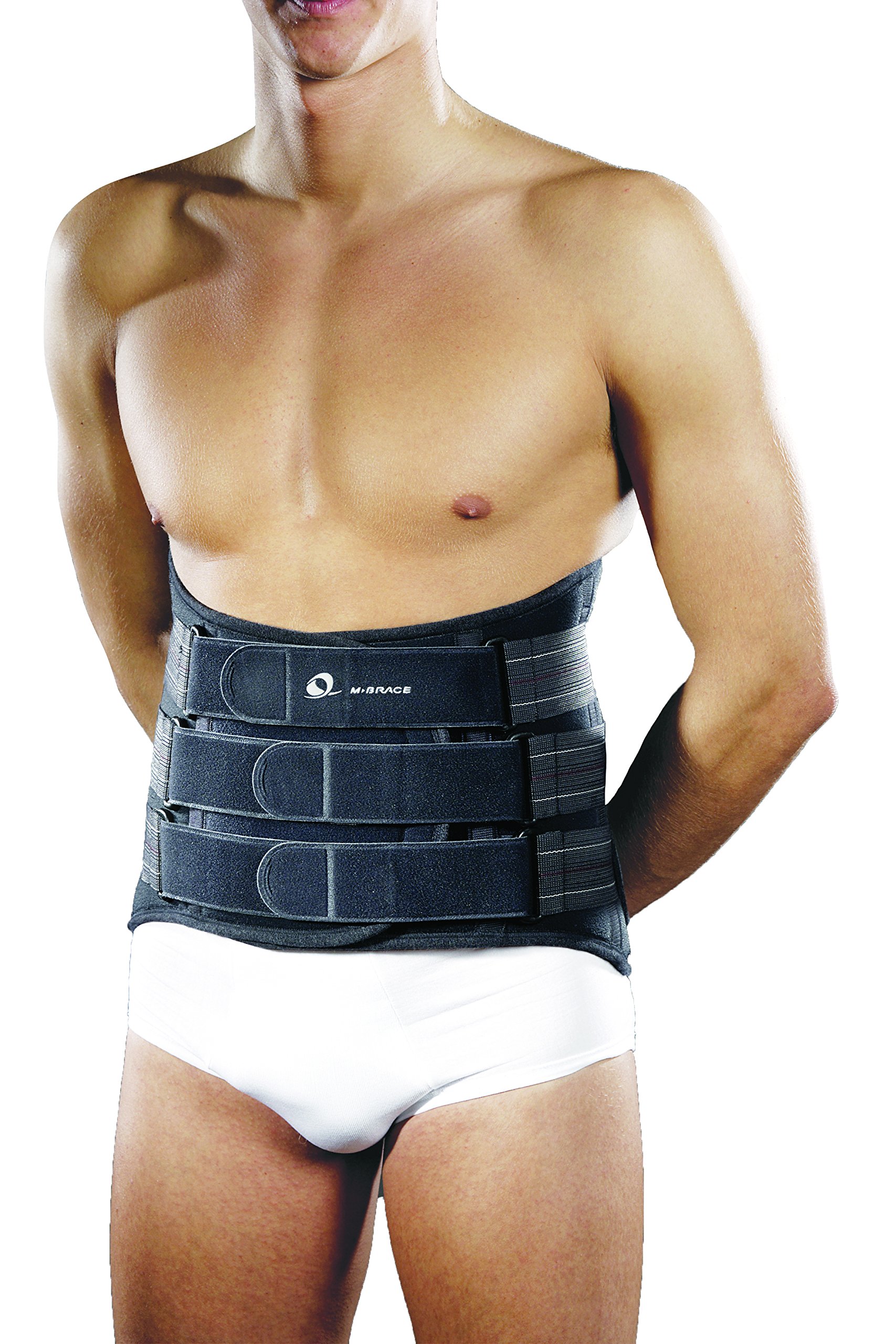 Lumblock Back Brace for Men & Women - Adjustable Lumbar Support Belt for Lower Back Pain Relief, Posture Corrector & Abdominal Binder - Large Size Grey (Ideal for Office Work, Driving & Heavy Lifting)