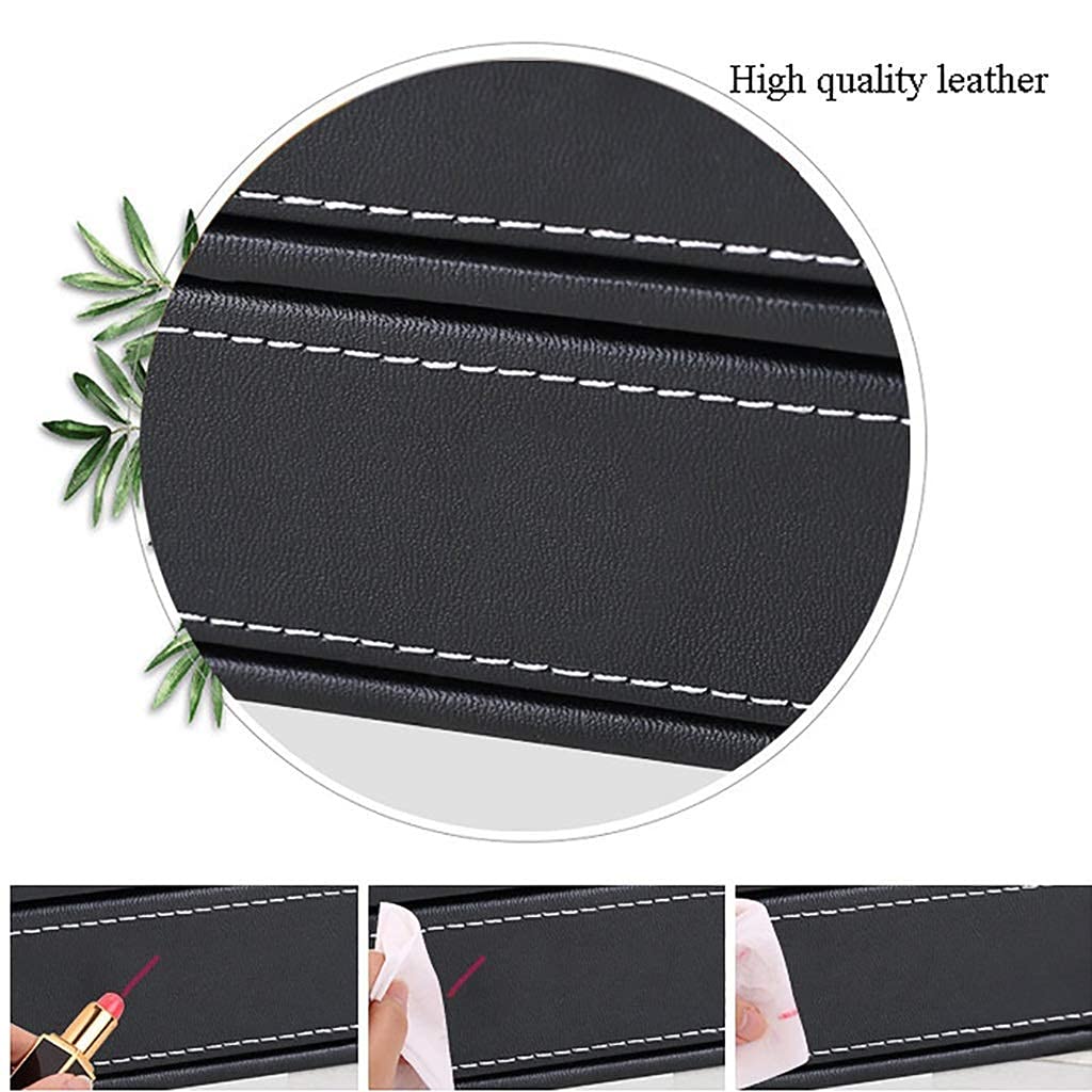 XBSXP 3-Layer Leather Desktop Organizer - A4 File Storage Box, Office Drawer Cabinet for Documents & Stationery - Perfect for Home Office, Study Desk & Workspace Organization (Brown)