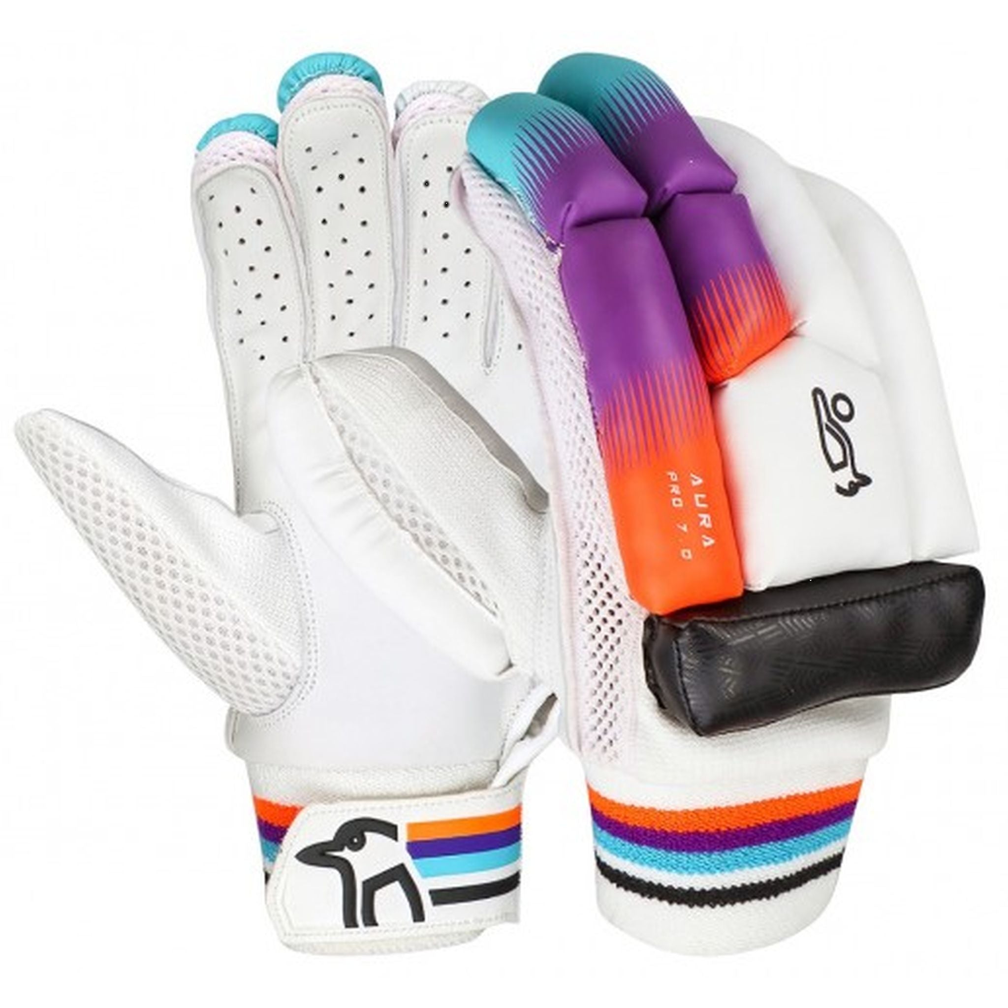 Kookaburra Aura Pro 7.0 Cricket Batting Gloves for Adults - Perfect for Training & Match Play | Left & Right Hand Options
