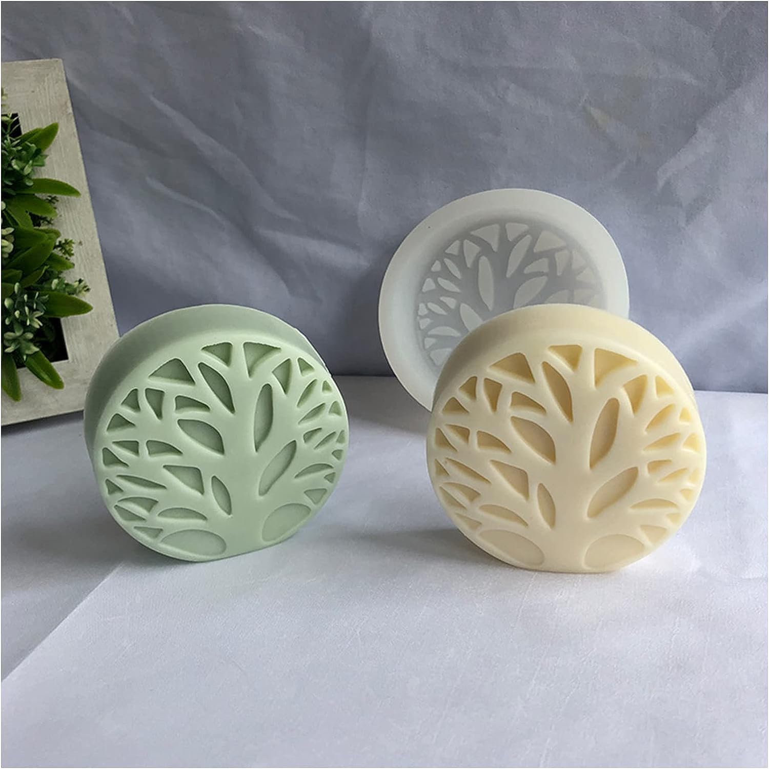 Tree of Life Candle Silicone Molds - 3D DIY Candle Making Kit for Aromatherapy, Handmade Soap & Wax Melts - Resin Soap Mold for Home Decor, Gifts & Crafting - Perfect for Relaxation, Spa & Meditation Spaces
