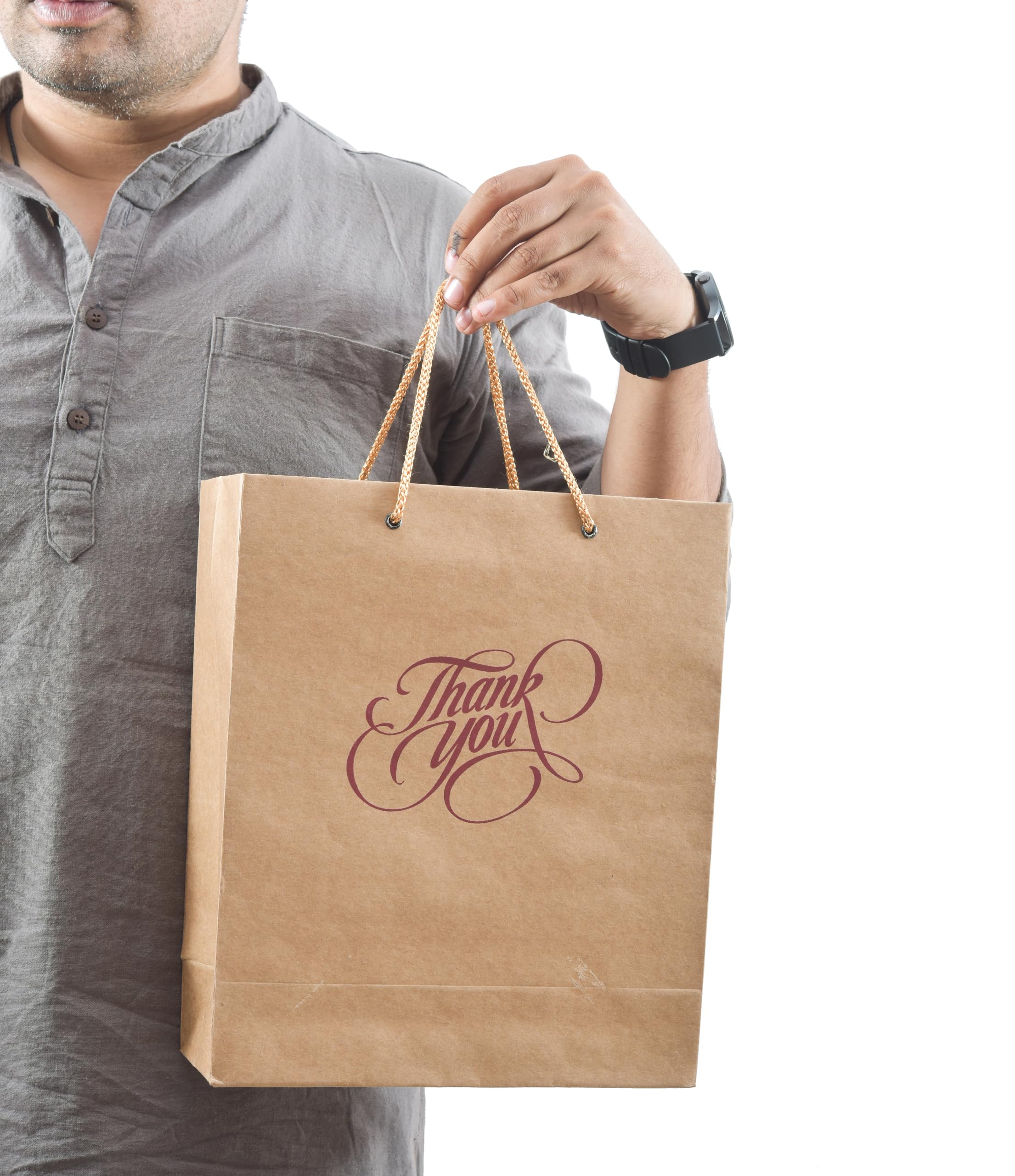 PPJ® Thank You Party Paper Gift Bags - Pack of 10 (10