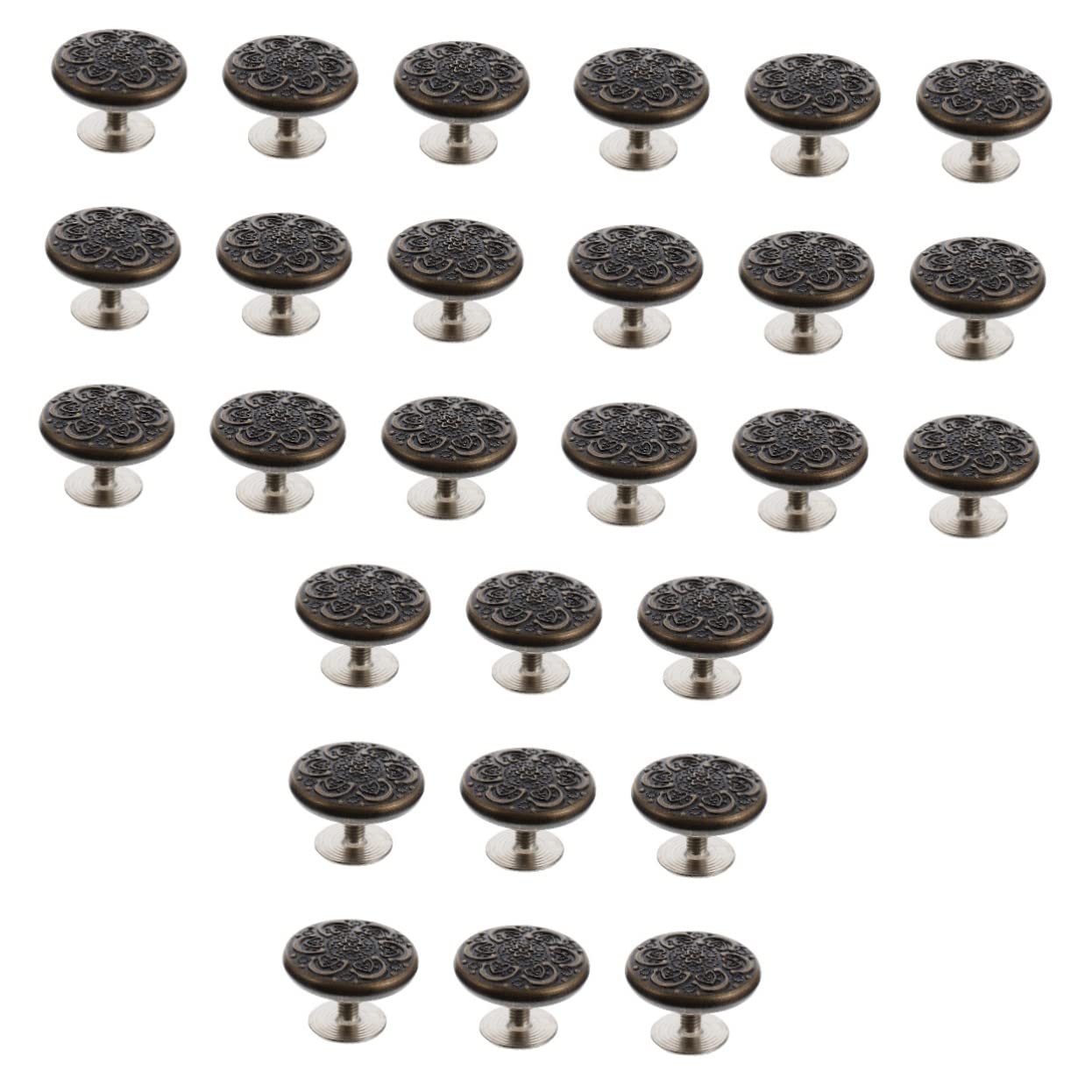 VILLCASE 30Pcs Waist Buttons for Jeans - Adjustable Replacement Metal Buttons for Women's Denim Pants - Perfect for DIY Jeans Repair & Customization