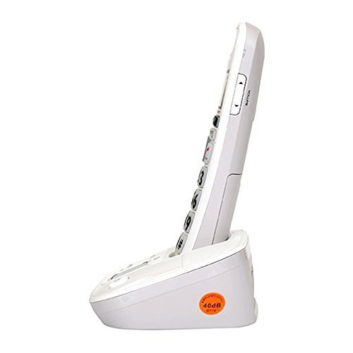 40 dB Big Button Cordless Phone for Seniors - Amplified Sound, Easy-to-Use Large Buttons, Hearing Impaired Friendly - Perfect for Home, Office & Elderly Care