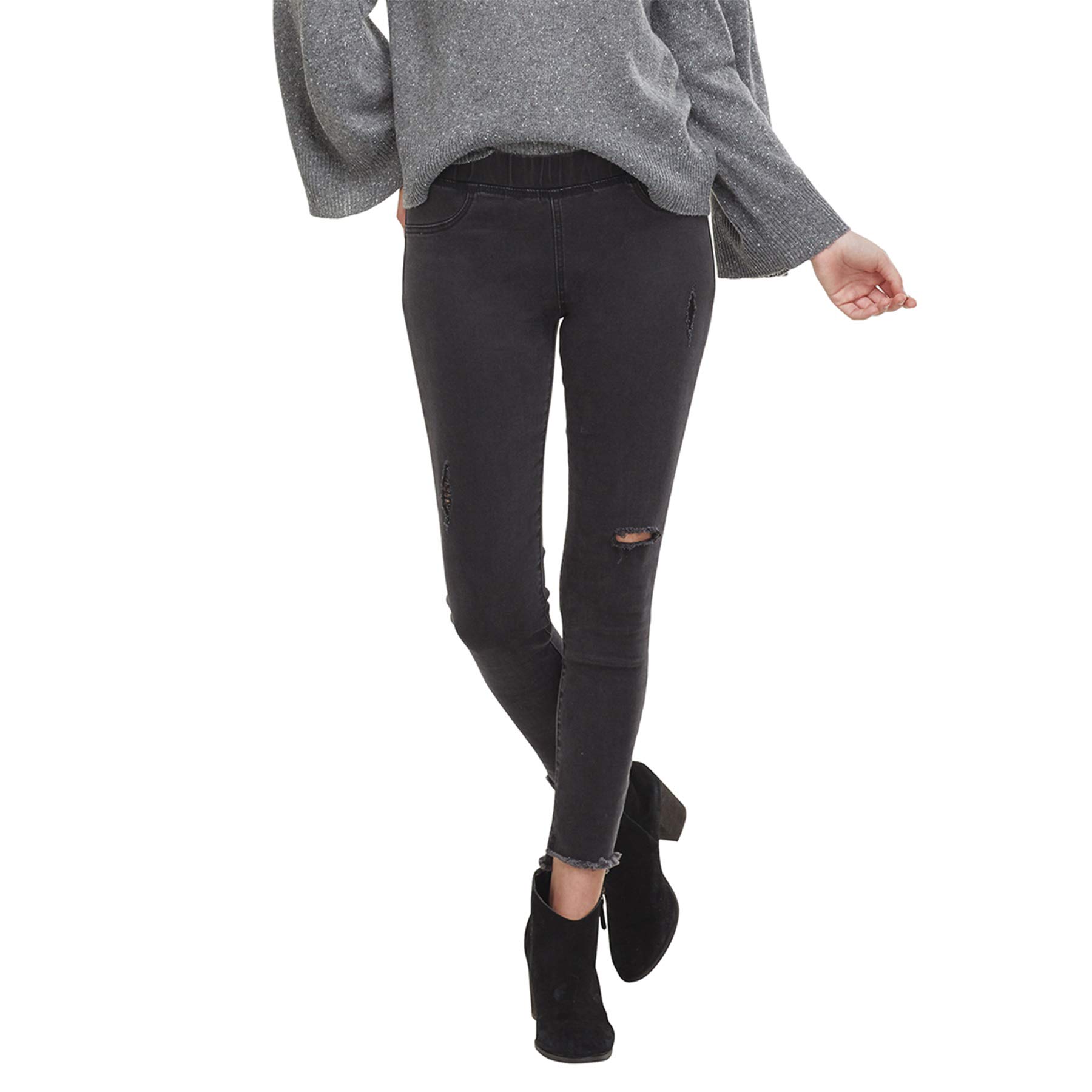 Mud Pie Women's Stretchy Denim Leggings - Comfortable High Waisted Jeggings for Everyday Wear, Work & Casual Outfits