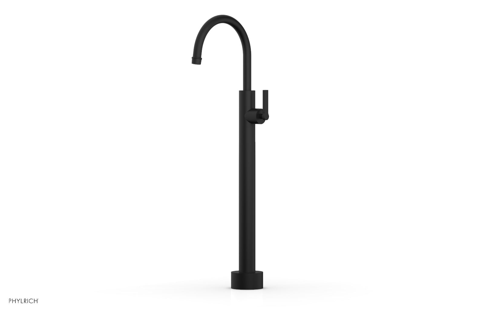 HEX MODERN Low Floor Mount Tub Filler with Lever Handle - Model 501 47 04 - Perfect for Modern Bathroom Renovations and Spa-Like Showers
