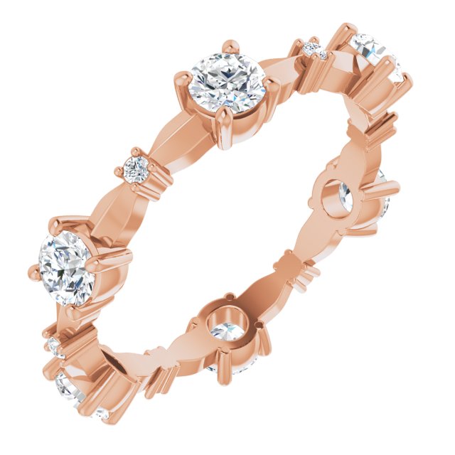 1.05 Carat Round Diamond Eternity Band Prong Set Wedding Ring - Perfect for Anniversaries, Engagements & Special Occasions