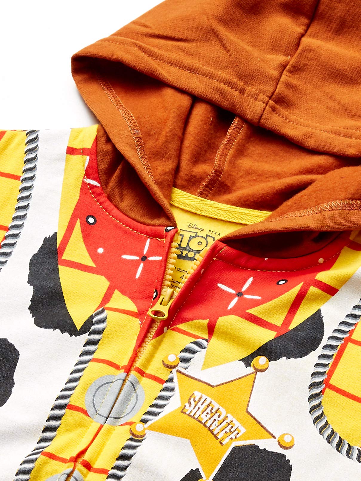 Disney Boys' Toddler Sheriff Woody Toy Story Costume Hoodie - Cute Halloween Outfit, Birthday Party Cosplay, Movie Character Dress-Up for Kids