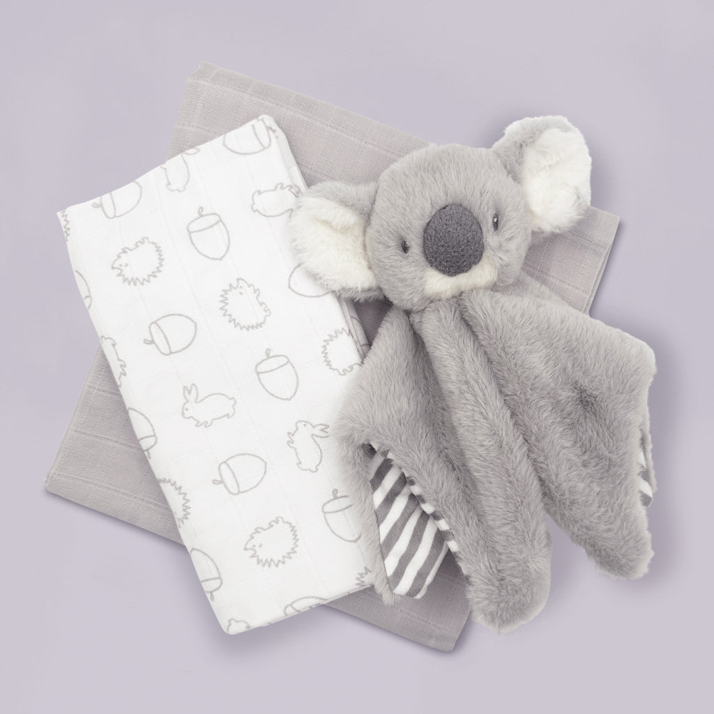 Kodi Koala Baby Comforter & Swaddle Set - Soft Newborn Gift for Boys & Girls - Perfect for Nursery, Baby Showers & Newborn Photography