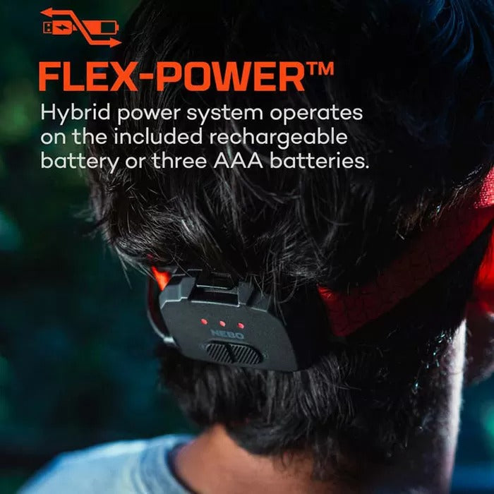 Nebo Curvbeam 600 Flex Rechargeable LED Flashlight - Waterproof, Durable & Bright for Camping, Hiking, Emergency & Outdoor Adventures