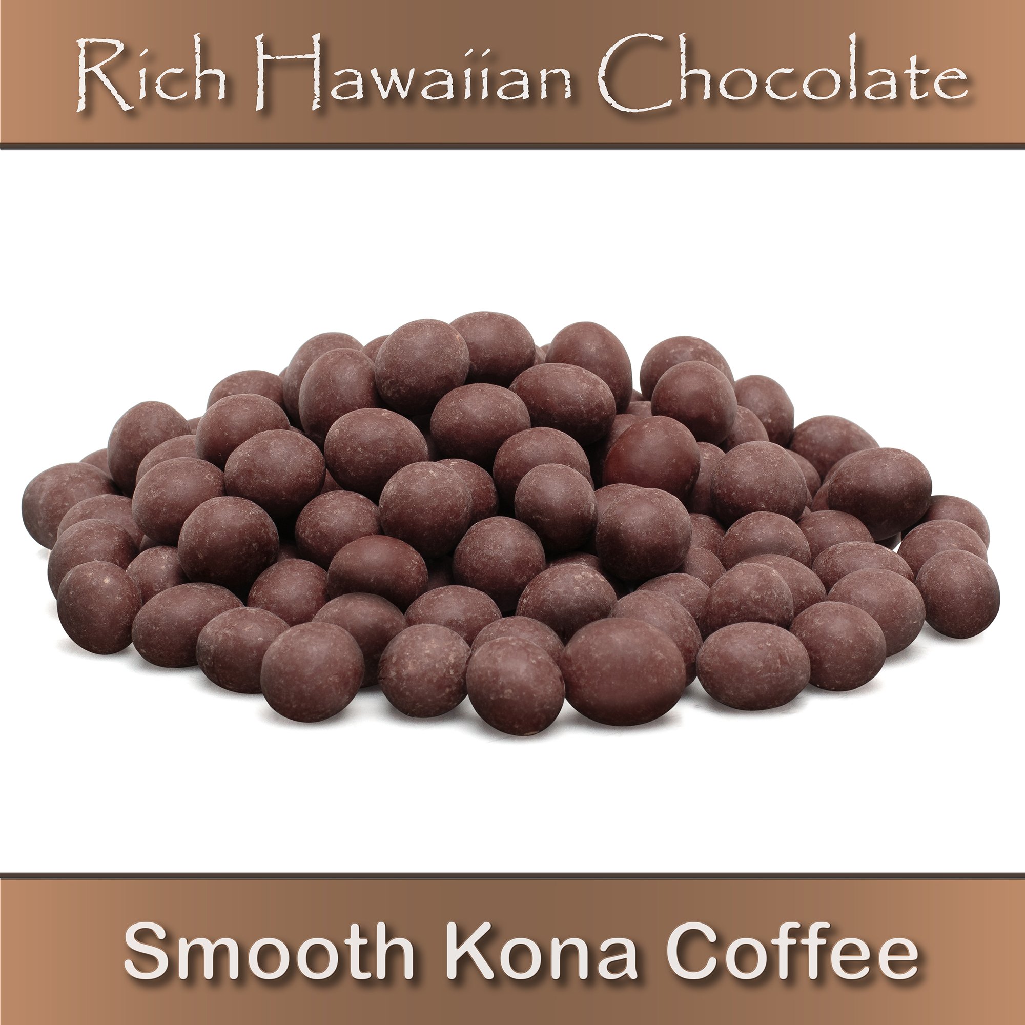 Premium Semi-Sweet Chocolate Covered Kona Peaberry Coffee Beans by Buddha's Cup - 100% Hawaiian Kona Coffee - 8oz Bag - Perfect for Gifts, Office Snacks & Coffee Lovers