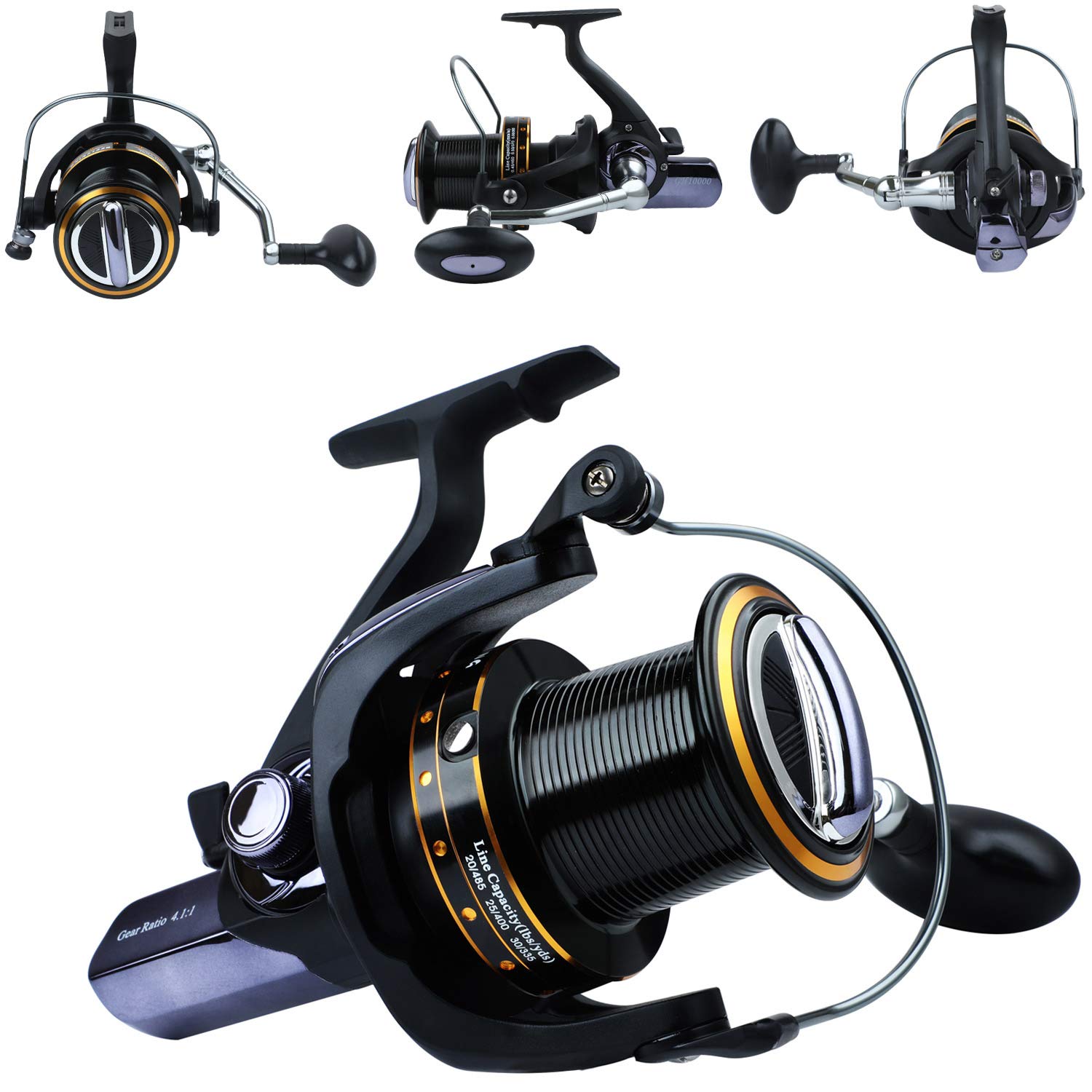 **9000/10000/11000 Series Surf Fishing Reel - 13+1 Stainless BB Ultra Smooth Spinning Reel for Saltwater & Freshwater - Heavy Duty Fishing Gear for Surf, Pier & Offshore Angling**