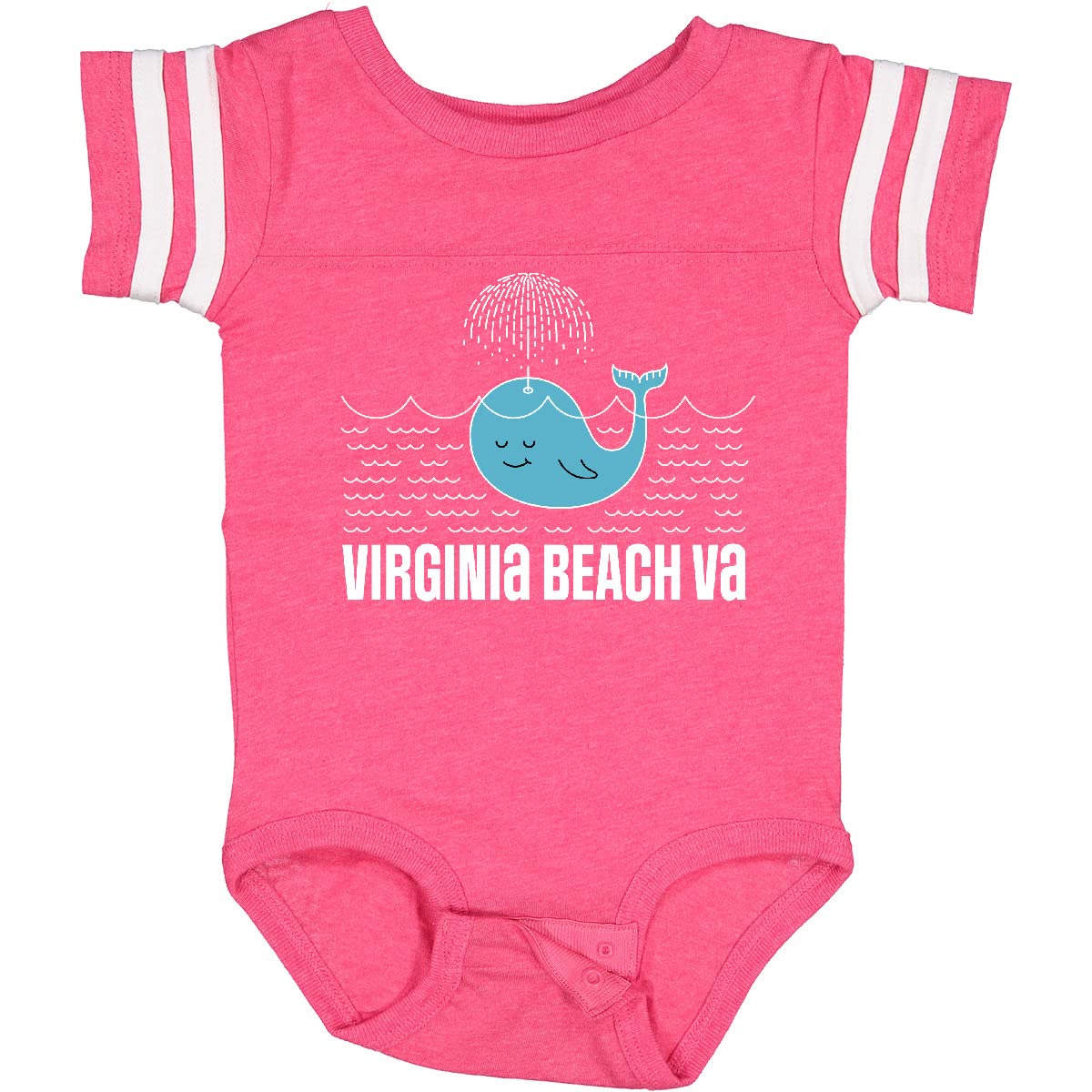 Inktastic Virginia Beach VA Cute Vacation Gift Baby Bodysuit - Soft Cotton Infant Onesie for Beach Trips & Family Vacations