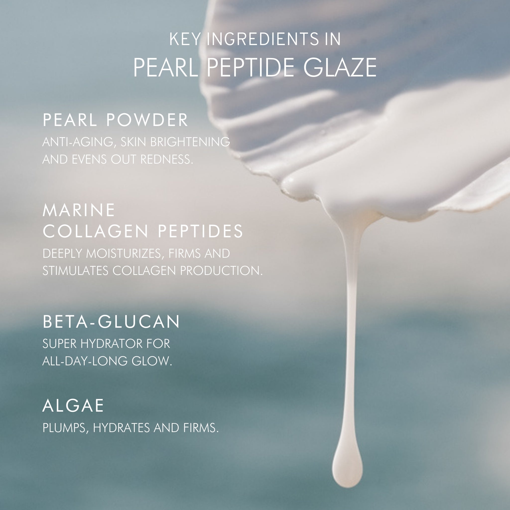 Pearl Peptide Glaze Facial Essence - Hydrating & Brightening Skin Care for Glowing Complexion | Perfect for Daily Skincare Routine & Nighttime Hydration