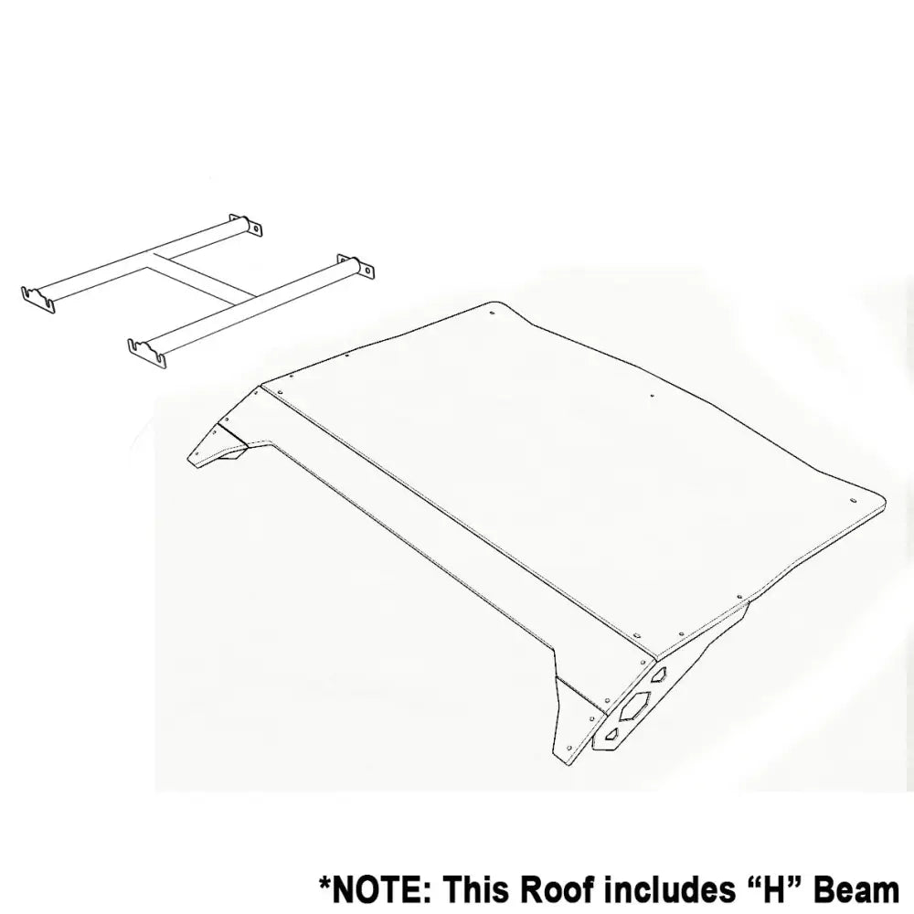 Aluminum Roof for Can Am Maverick X3 2 Seater - Durable & Lightweight UTV Accessory - Perfect for Off-Roading & Outdoor Adventures
