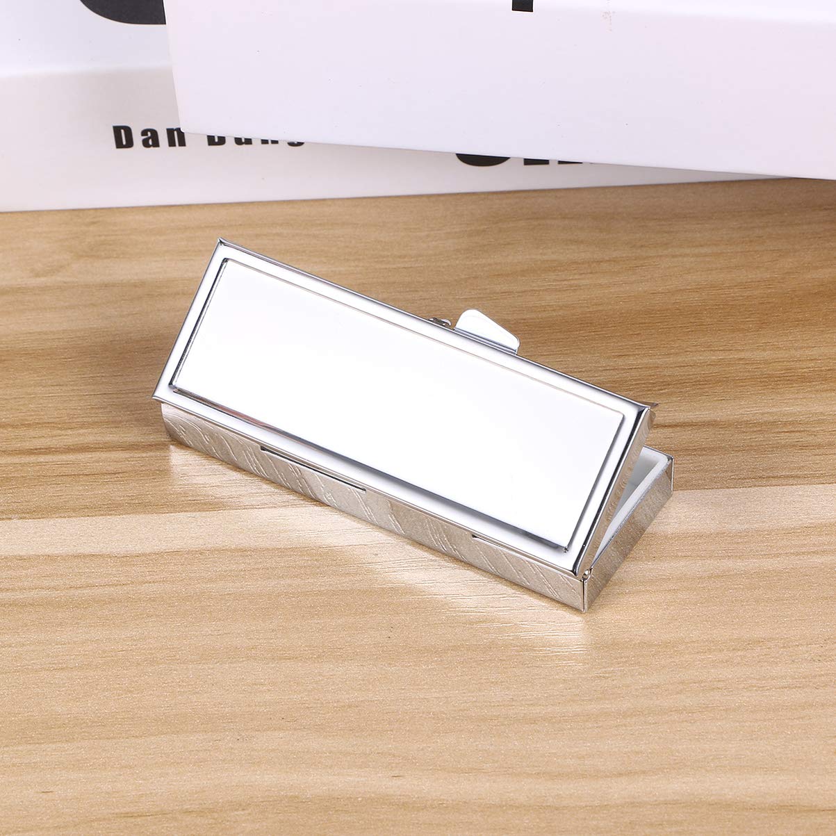 Healifty Stainless Steel Pill Organizer Box - Waterproof Weekly Pill Case Dispenser with Secure Lock - Perfect for Travel, Camping, Hiking & Daily Medication Storage