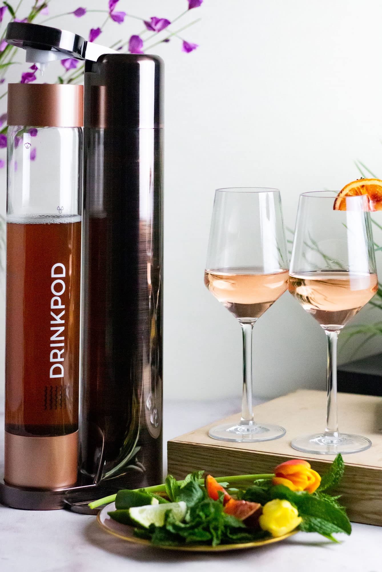 FIZZpod Soda Maker Machine - Make Sparkling Water, Juice, Coffee & Cocktails at Home | Includes 3 BPA-Free Bottles, 3 Caps & CO2 Carbonator (3 Cylinders Included) | Perfect for Kitchen, Office & Party Beverages