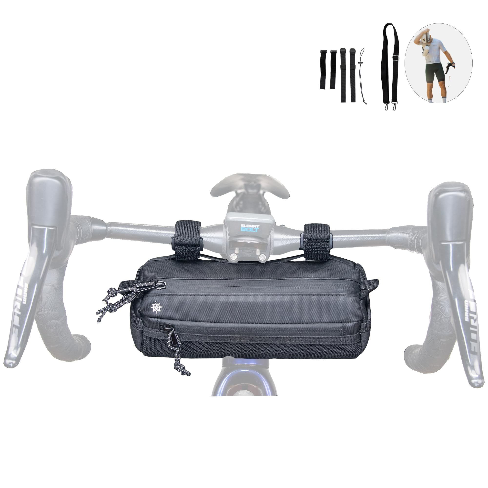 Lumiere & Co. Waterproof Bike Handlebar Bag - Front Bicycle Storage Pouch for Mountain & Road Bikes - Durable Cycling Accessories for Commuting, Touring & Outdoor Adventures
