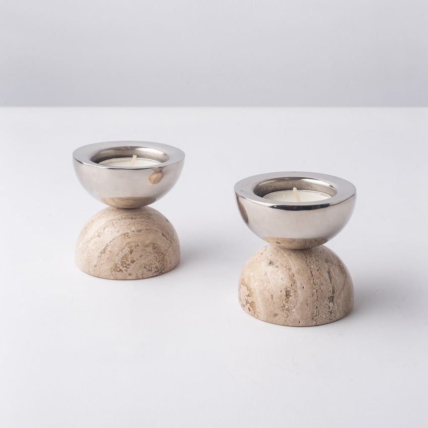 CDMX Design Bruci Balance Candle Holders - Modern Home Decor for Living Room, Bedroom & Office - Perfect for Relaxation and Aromatherapy