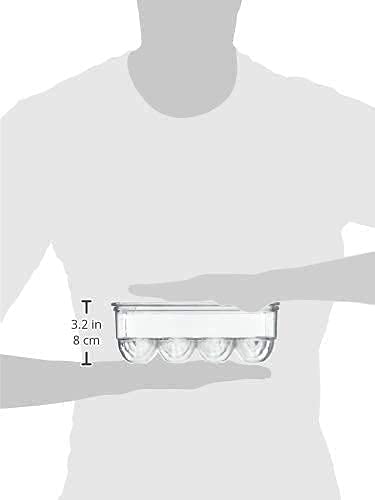Kepzell Clear Refrigerator Egg Storage Container - Holds 12 Eggs | Durable Plastic Egg Tray for Kitchen Organization | Perfect for Fridge, Pantry & Farm Fresh Eggs