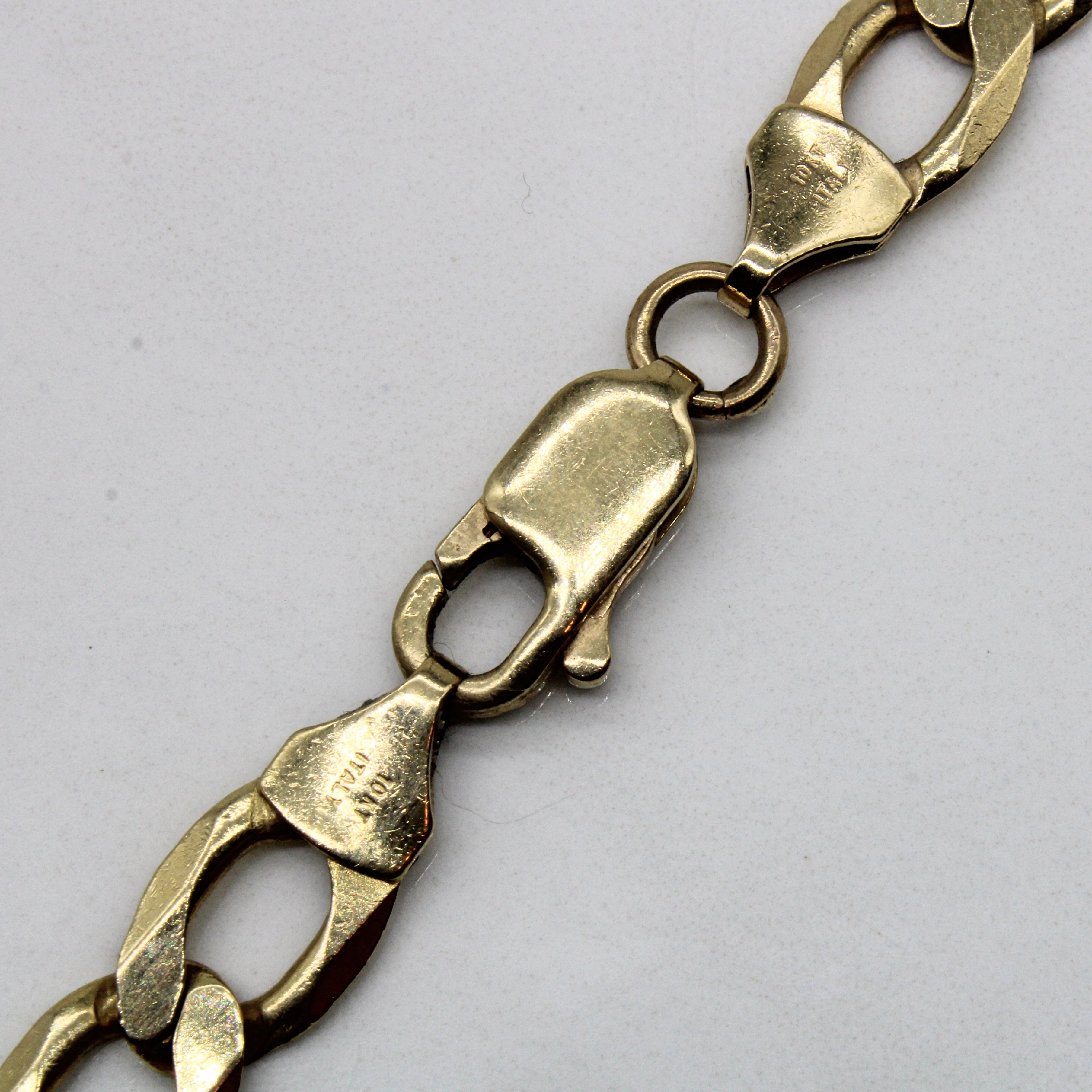 10K Yellow Gold Curb Chain Necklace for Women - 21 Inch Classic Cuban Link Chain - Perfect for Layering, Gifting & Everyday Wear