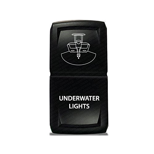 CH4X4 Marine Rocker Switch V2 - Waterproof Boat Switch with LED Indicator for Underwater Lights - Perfect for Boats, Yachts & Marine Applications
