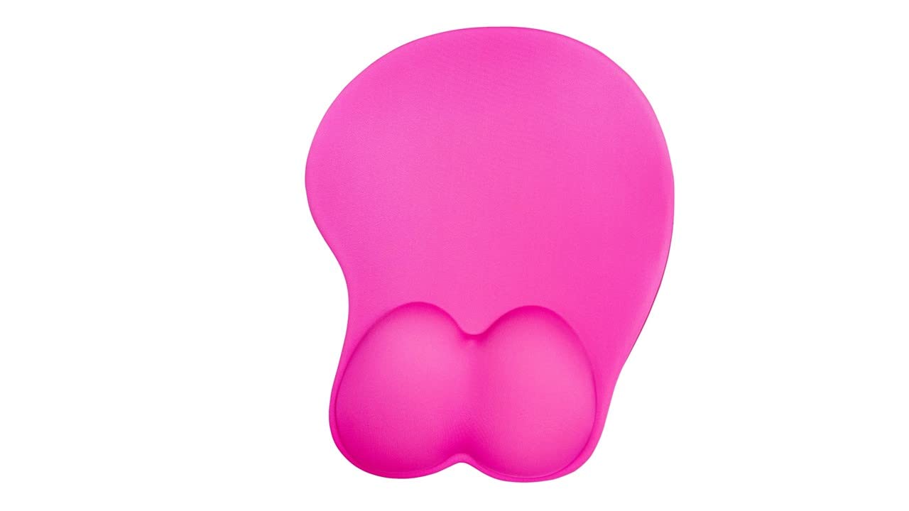 Ergonomic Mouse Pad with Wrist Support - Comfortable Non-Slip Computer Mouse Pad for Laptop, Desktop, PC, Chromebook & MacBook - Pain Relief for Office & Home Use - Perfect for Long Work Hours & Gaming - HOT Pink