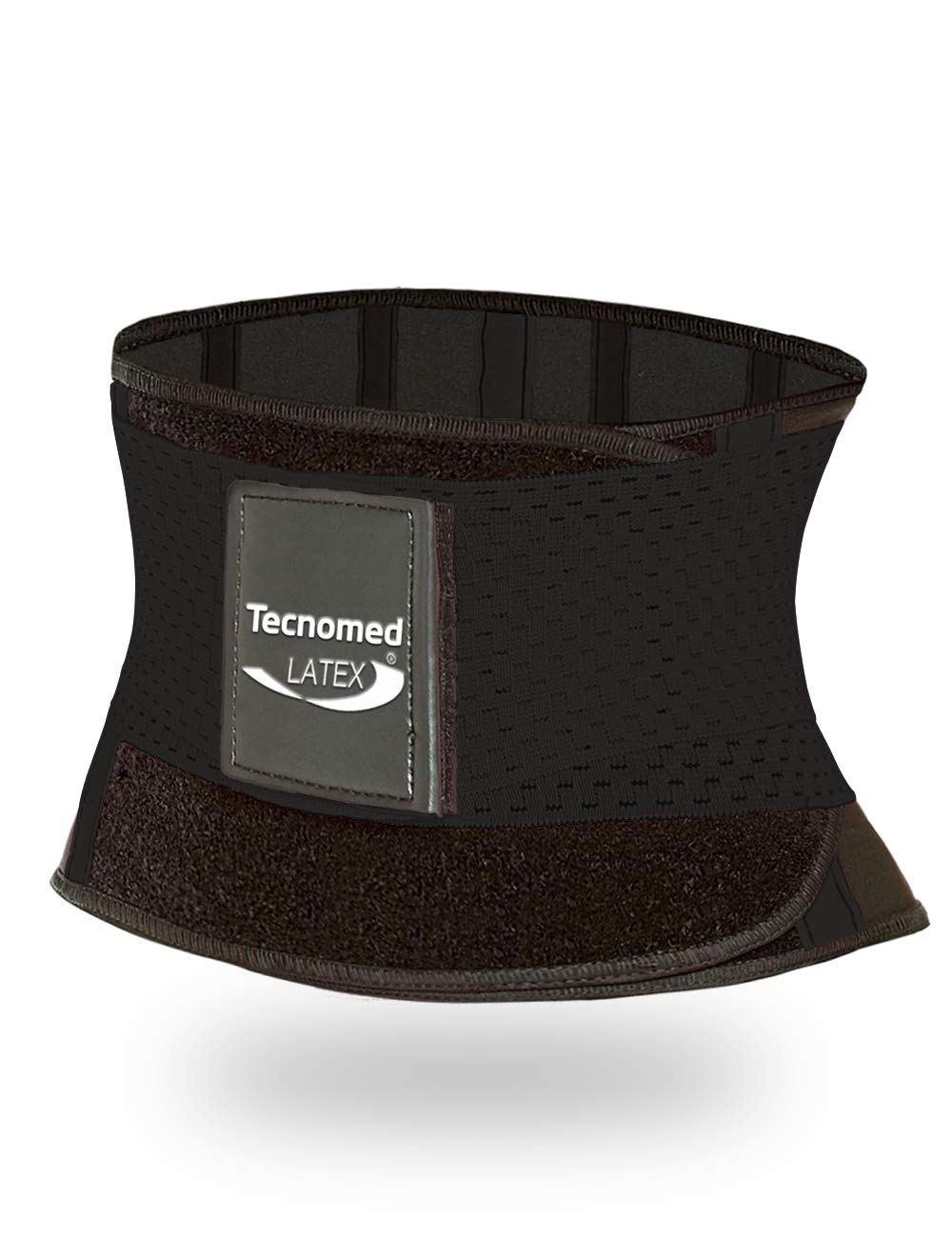 Tecnomed Latex Back Support Belt for Men & Women - Adjustable Waist Lumbar Brace for Lower Back Pain Relief - Ideal for Office Work, Gym & Daily Activities