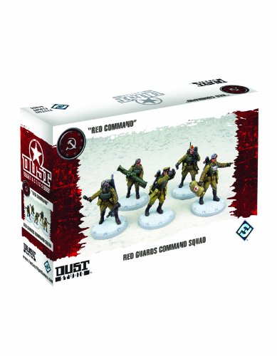 Dust Tactics: Red Guards Command Squad - Miniature Wargaming Set for Tabletop Strategy Games | Perfect for War Gaming Enthusiasts & Collectors