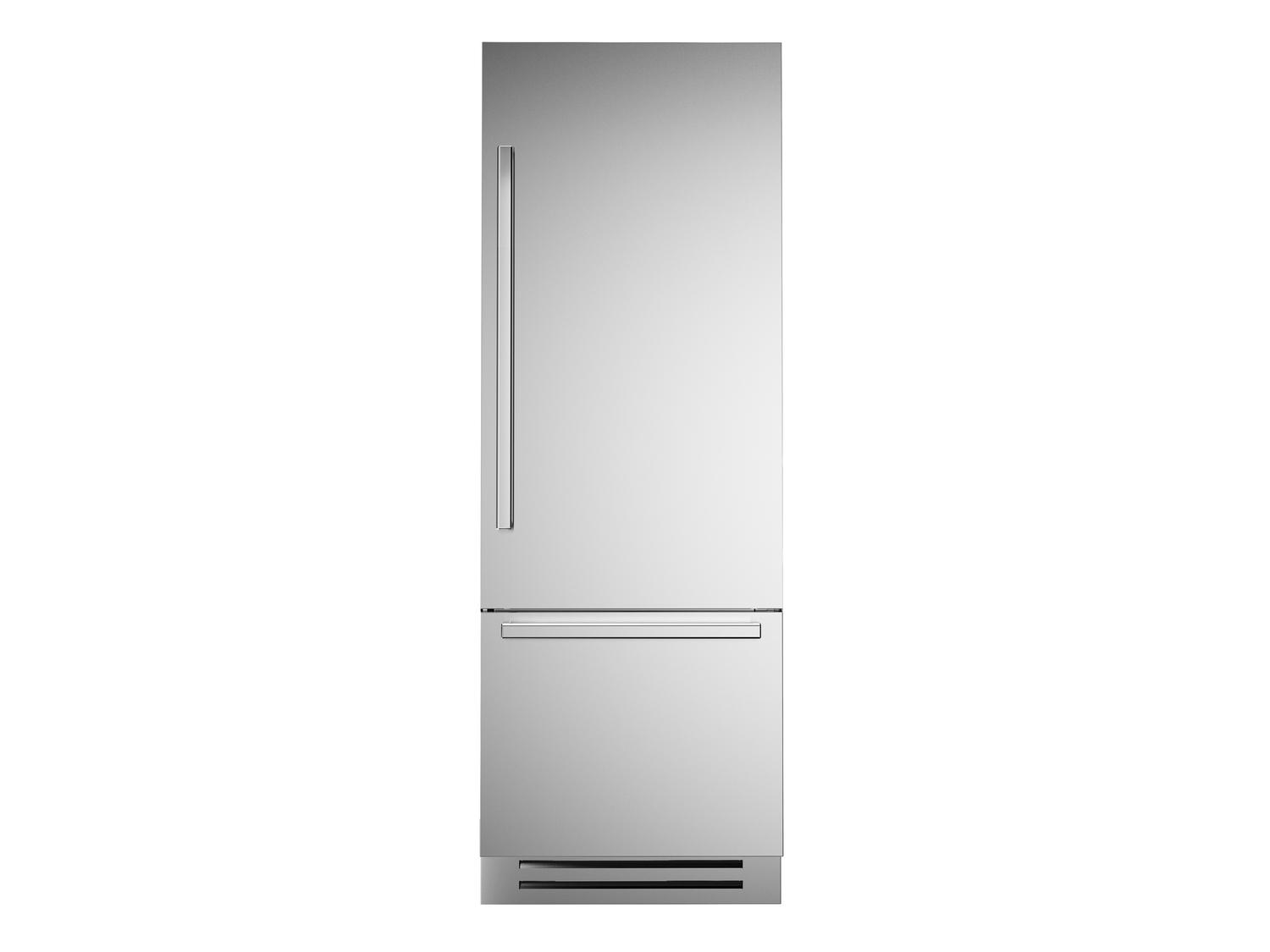 Bertazzoni REF30BMBIXRT 30 Inch Built-In Bottom Mount Refrigerator with Ice Maker - Stainless Steel | Modern Kitchen Appliance for Home & Restaurant Use