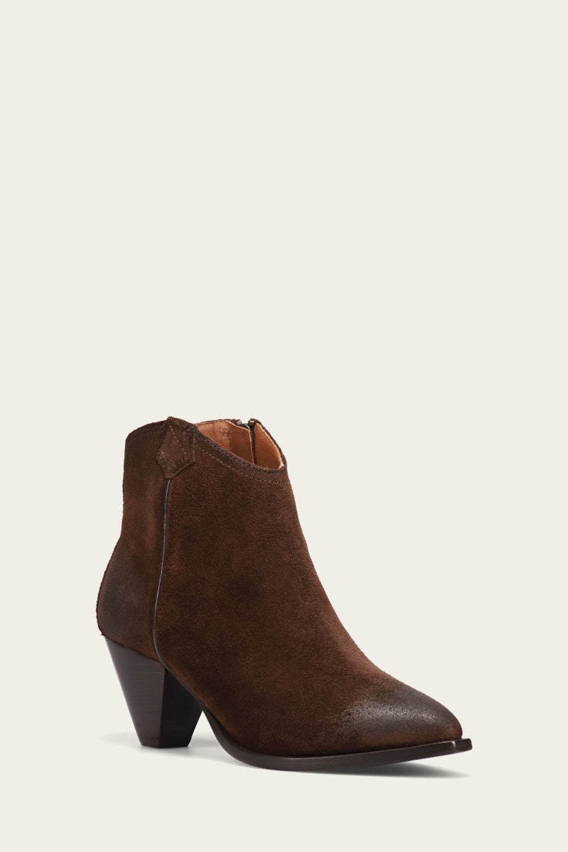 Vintage June Western Shootie Boots - Authentic Pre-Owned Cowgirl Ankle Boots for Women | Perfect for Country Rodeo, Line Dancing & Western Fashion