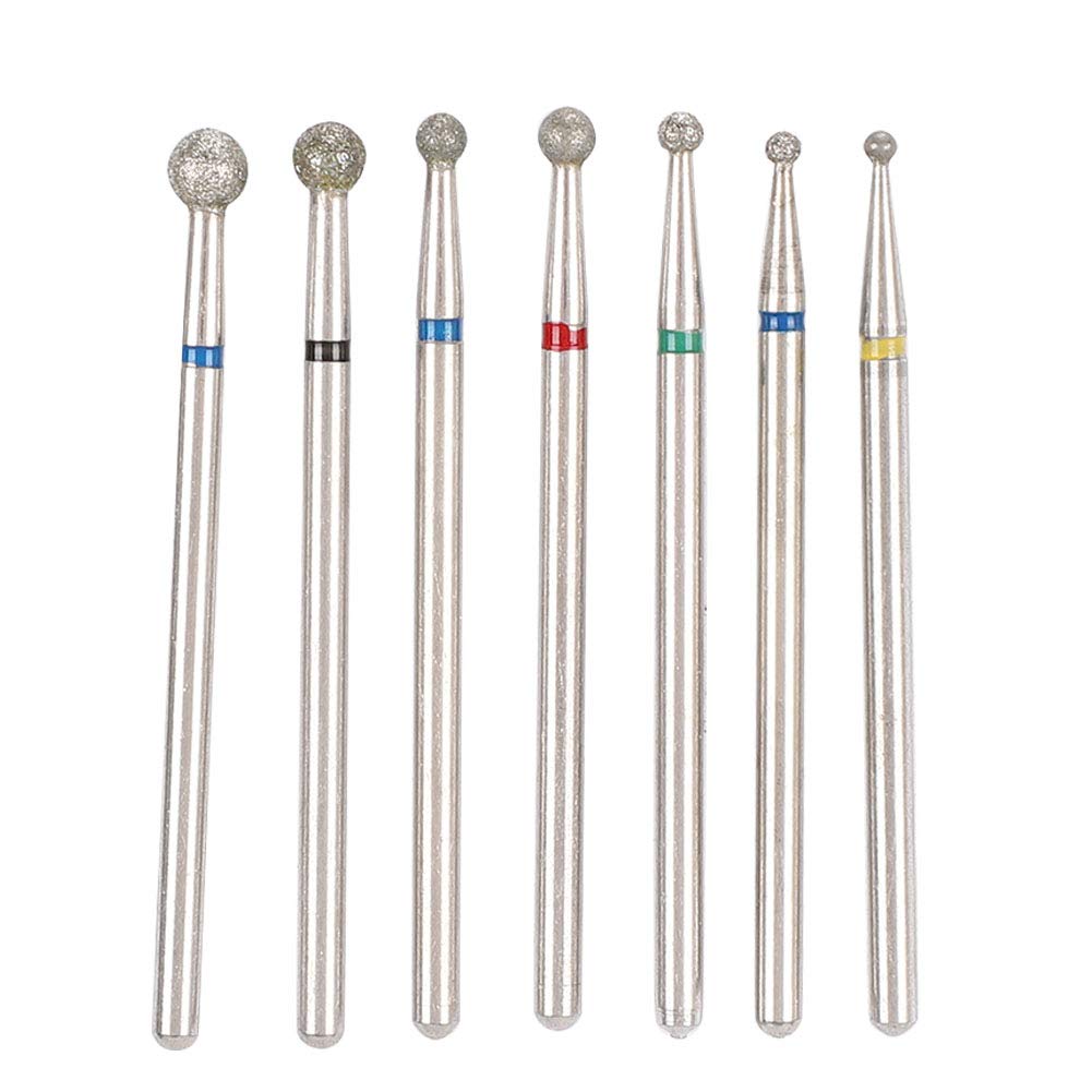 7-Piece Nail Drill Bits Set for Manicure & Pedicure - 3/32