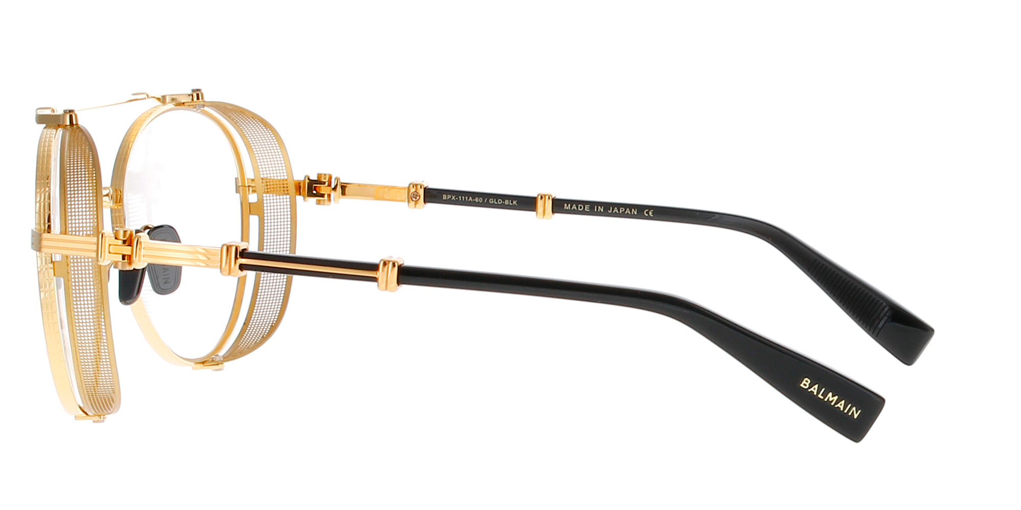 Balmain Brigade II BPX111 Luxury Sunglasses for Men & Women - UV Protection, Polarized Lenses, Fashionable Designer Shades for Driving, Beach, and Outdoor Activities