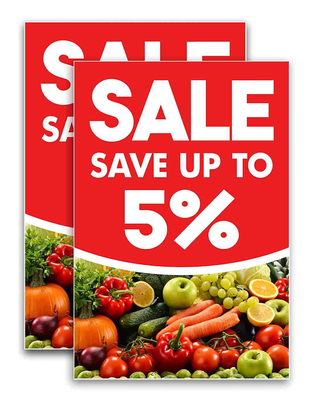 24x36 Vinyl Decal Pack of 2 - Grocery Store Special Offer for Windows & Walls