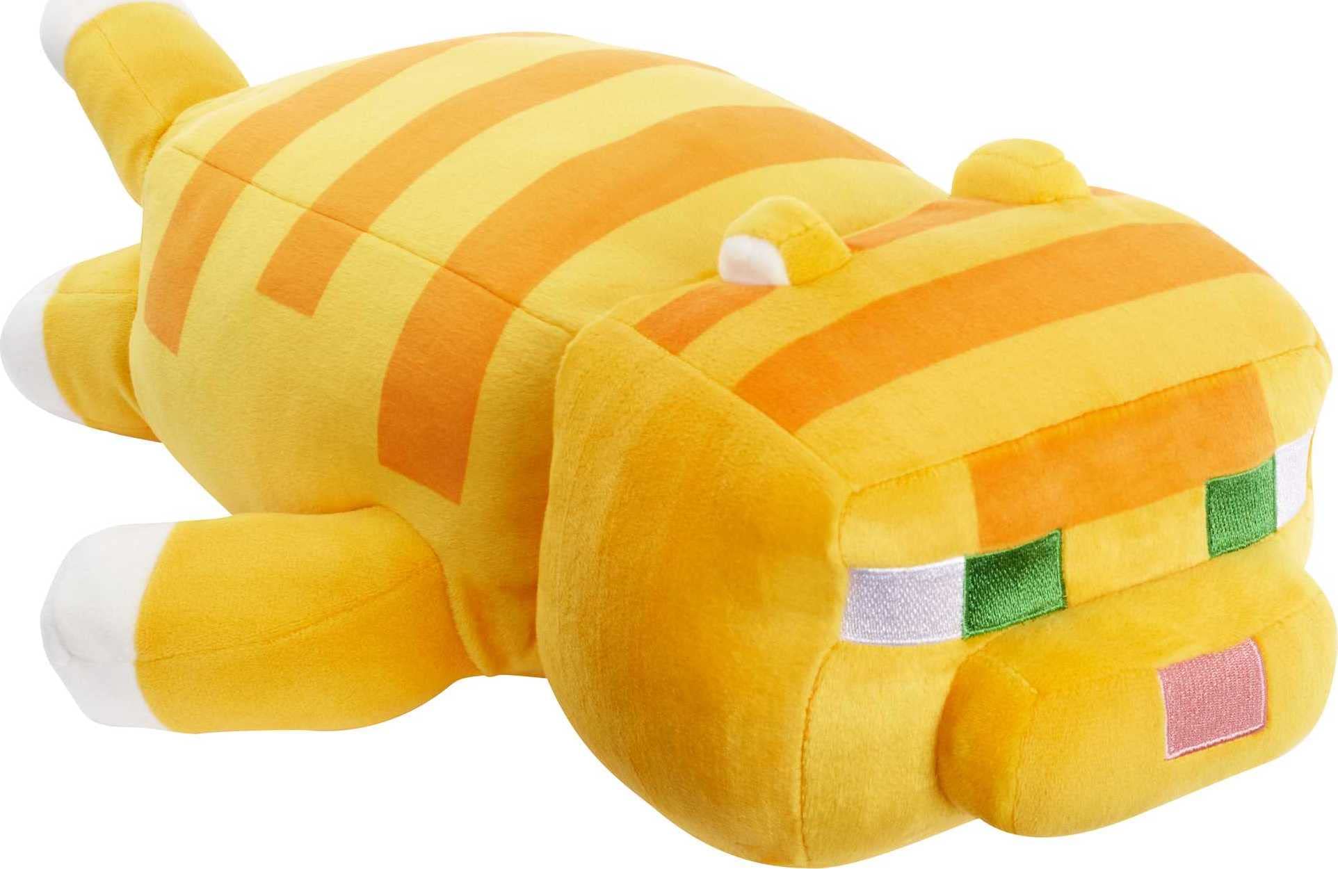 Mattel Minecraft Plush Cat 12-Inch Stuffed Animal Toy - Soft & Cuddly Video Game Inspired Collectible Doll for Kids & Fans | Perfect for Bedtime, Gifts & Minecraft Decor
