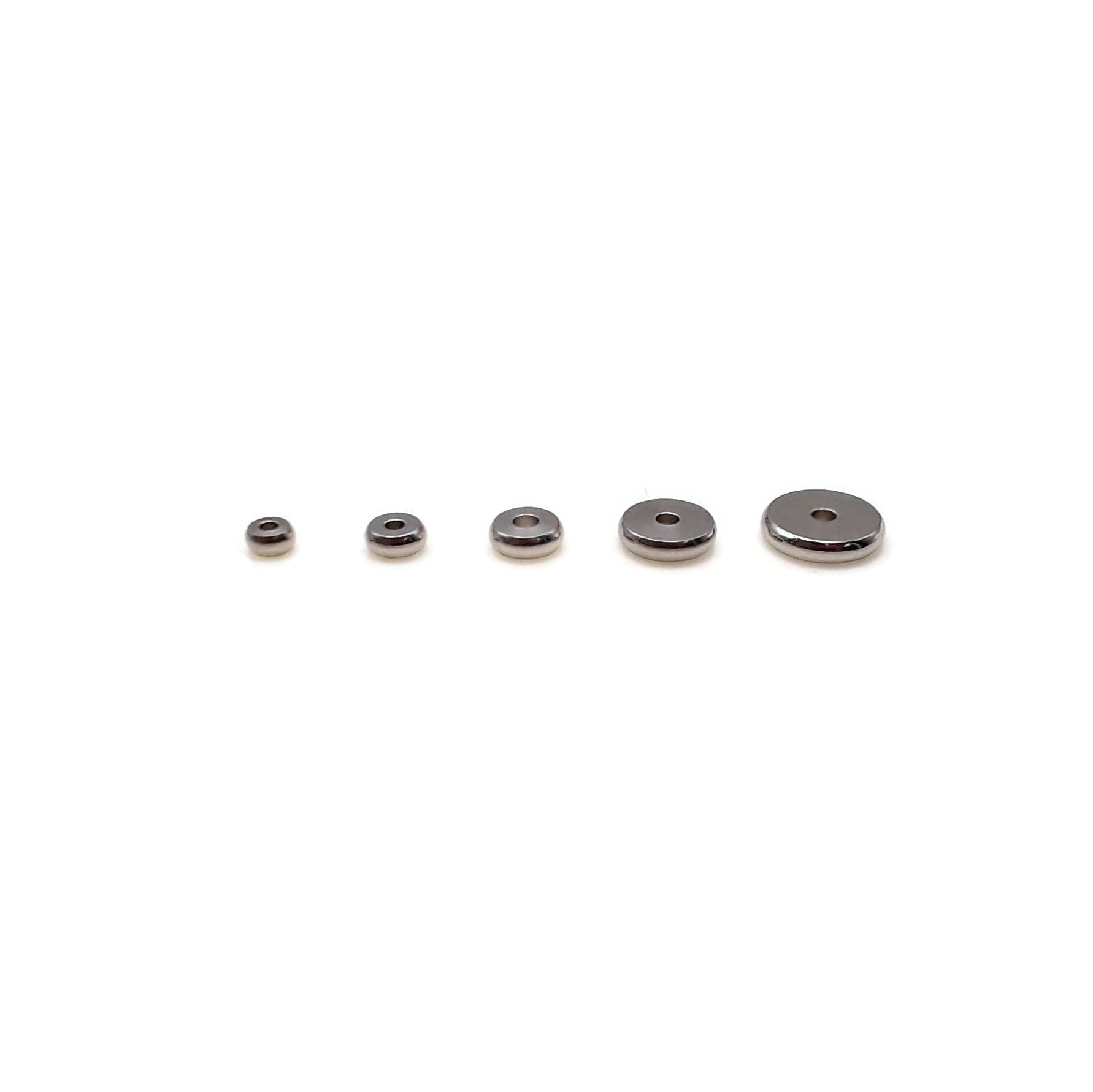304 Stainless Steel Spacer Washers - 4mm 5mm 6mm 7mm 10mm Assortment Kit (100-Piece) - Corrosion Resistant Metal Shims for DIY Projects, Furniture Assembly & Automotive Repairs